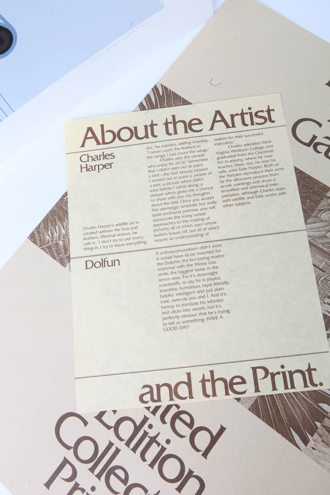 Charley Harper Limited Edition Serigraph "Dolfun"