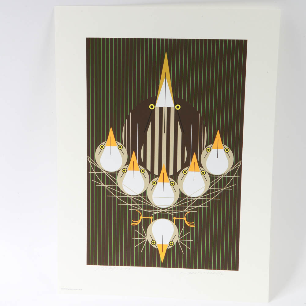 Charley Harper Limited Edition Serigraph "Bittern Suite"