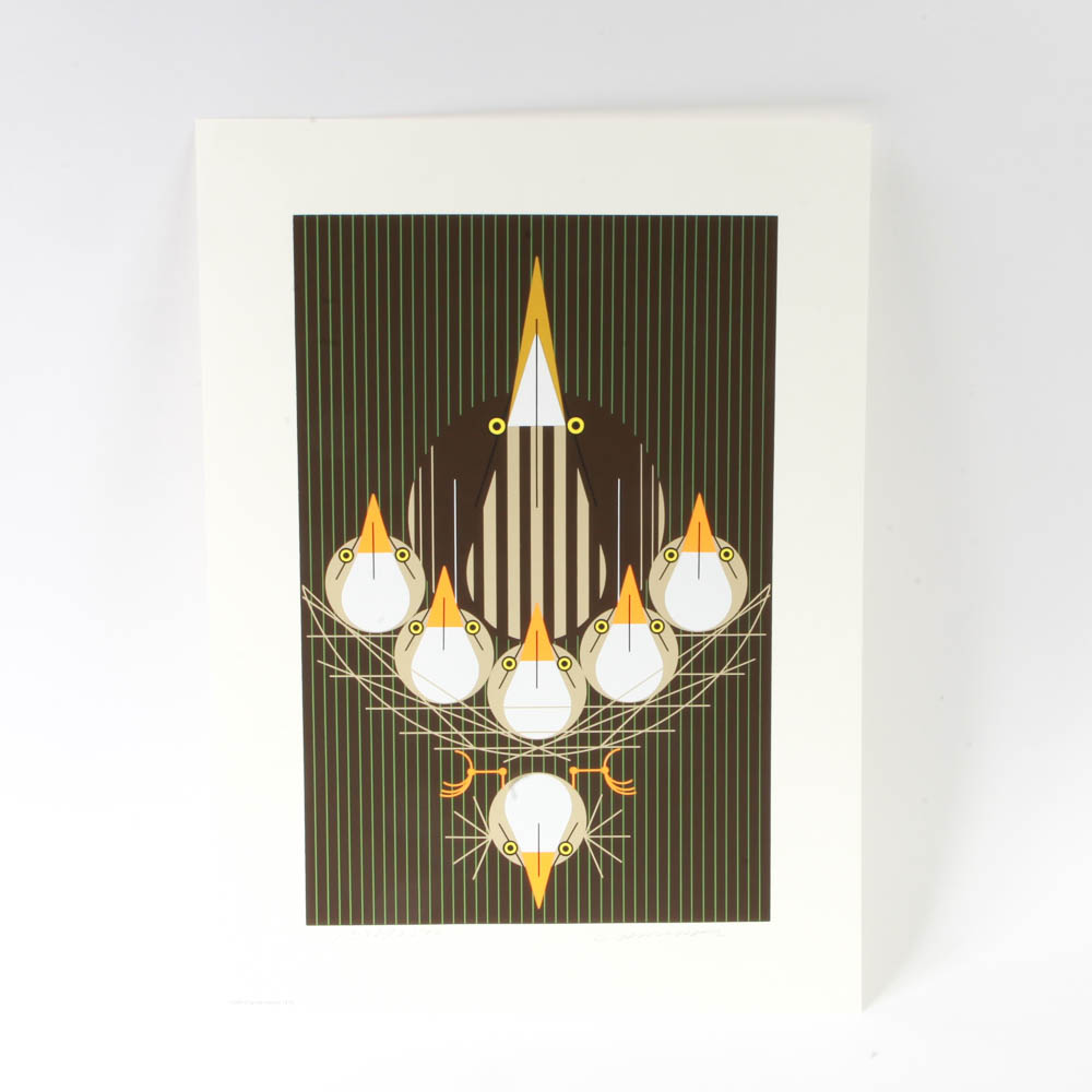 Charley Harper Limited Edition Serigraph "Bittern Suite"