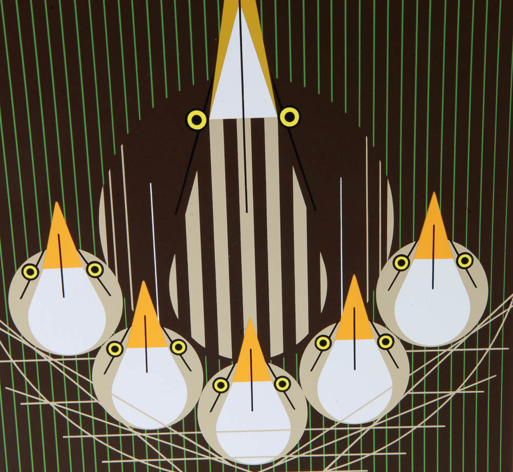 Charley Harper Limited Edition Serigraph "Bittern Suite"