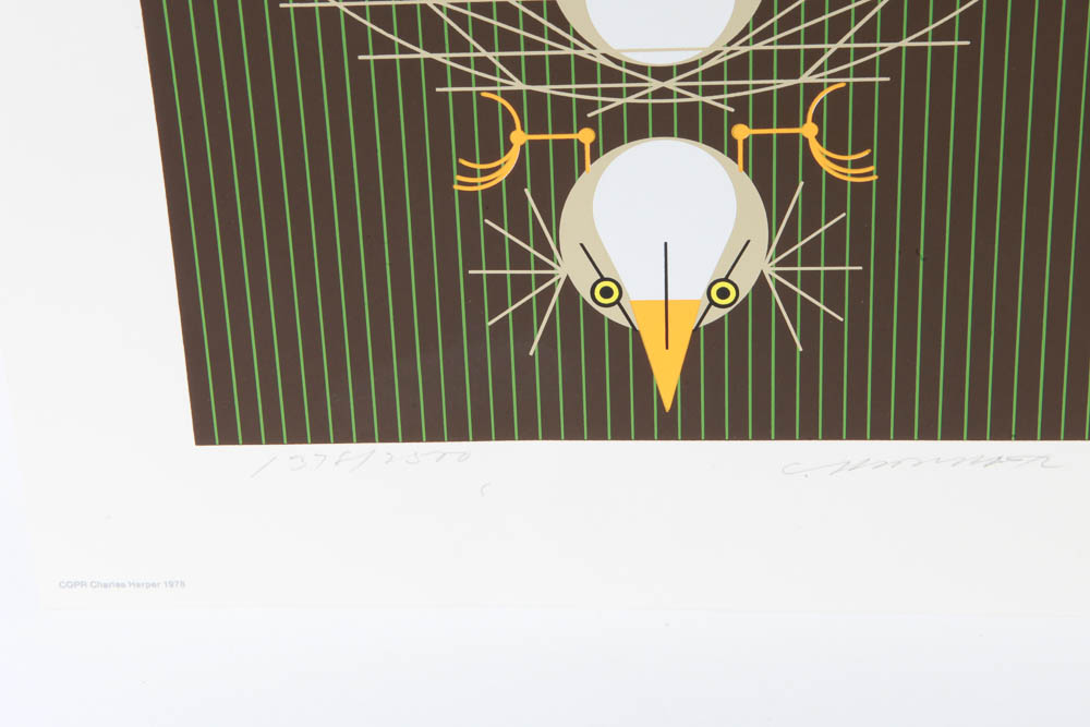 Charley Harper Limited Edition Serigraph "Bittern Suite"