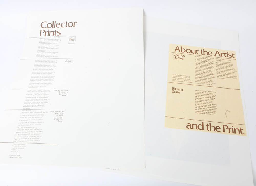 Charley Harper Limited Edition Serigraph "Bittern Suite"