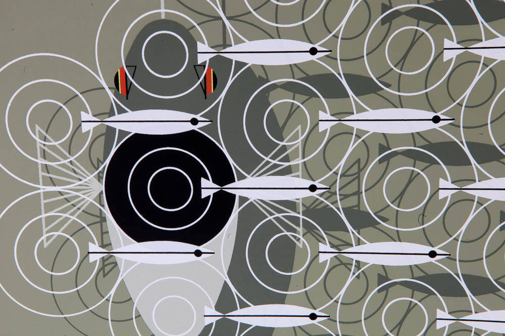Charley Harper Limited Serigraph "Skipping School"