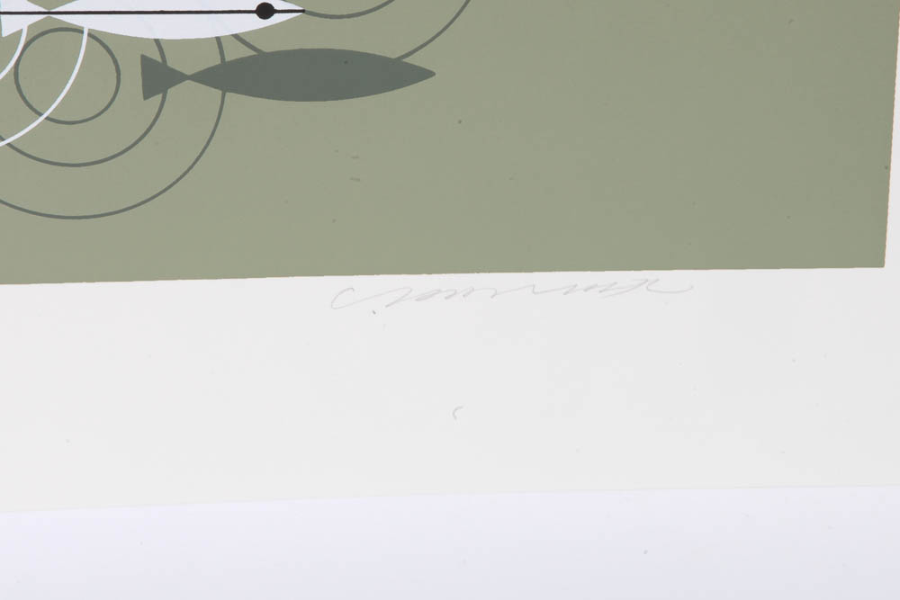 Charley Harper Limited Serigraph "Skipping School"