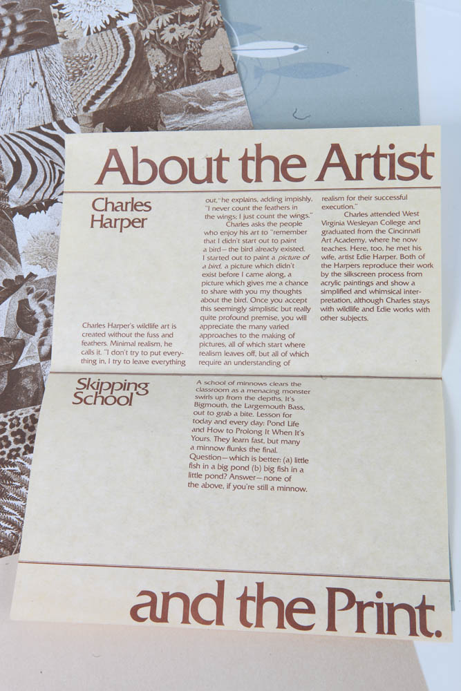 Charley Harper Limited Serigraph "Skipping School"