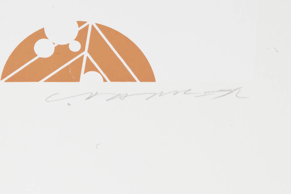 Charley Harper Limited Edition Serigraph "Furred Feeder"