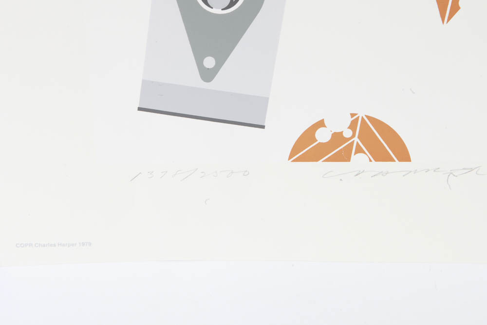 Charley Harper Limited Edition Serigraph "Furred Feeder"