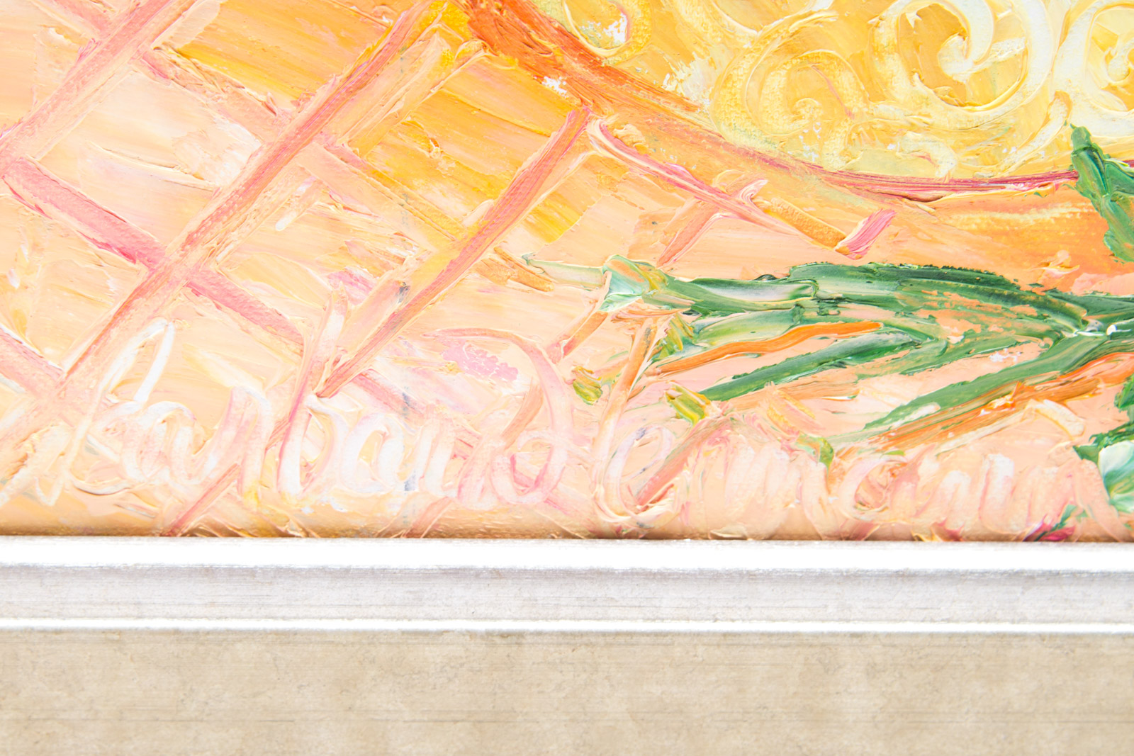 Barbara Heimann Floral Painting on Canvas