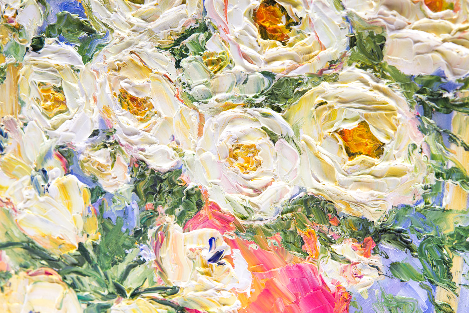Barbara Heimann Floral Painting on Canvas