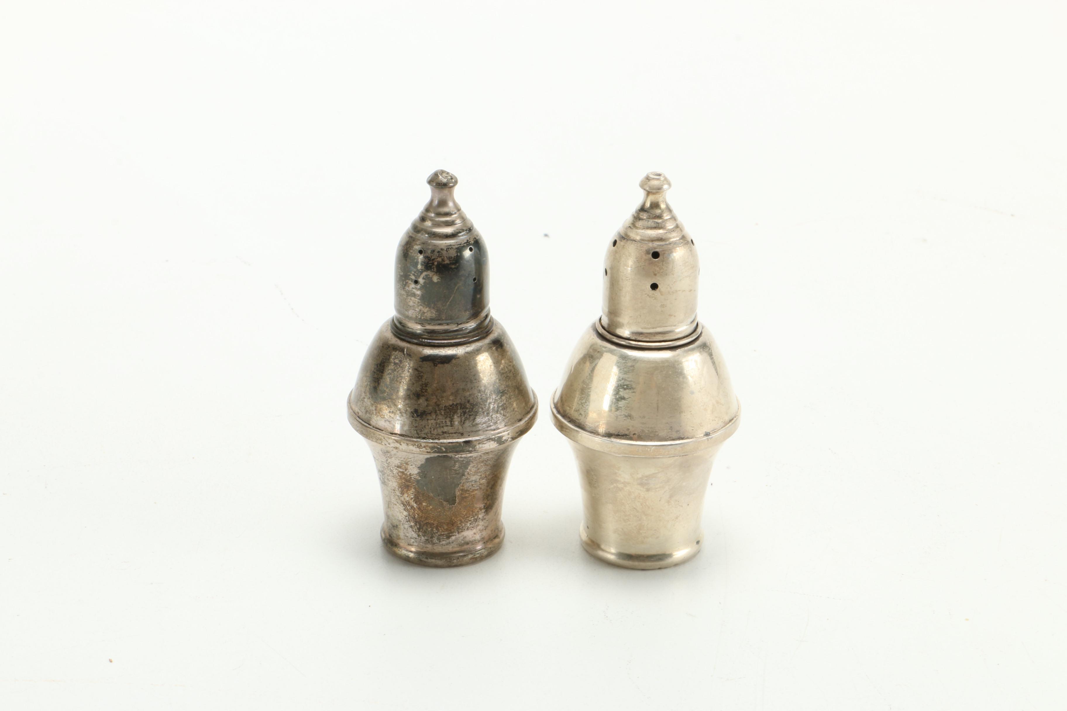 Weighted Sterling Salt and Pepper Shakers With Bird Figures