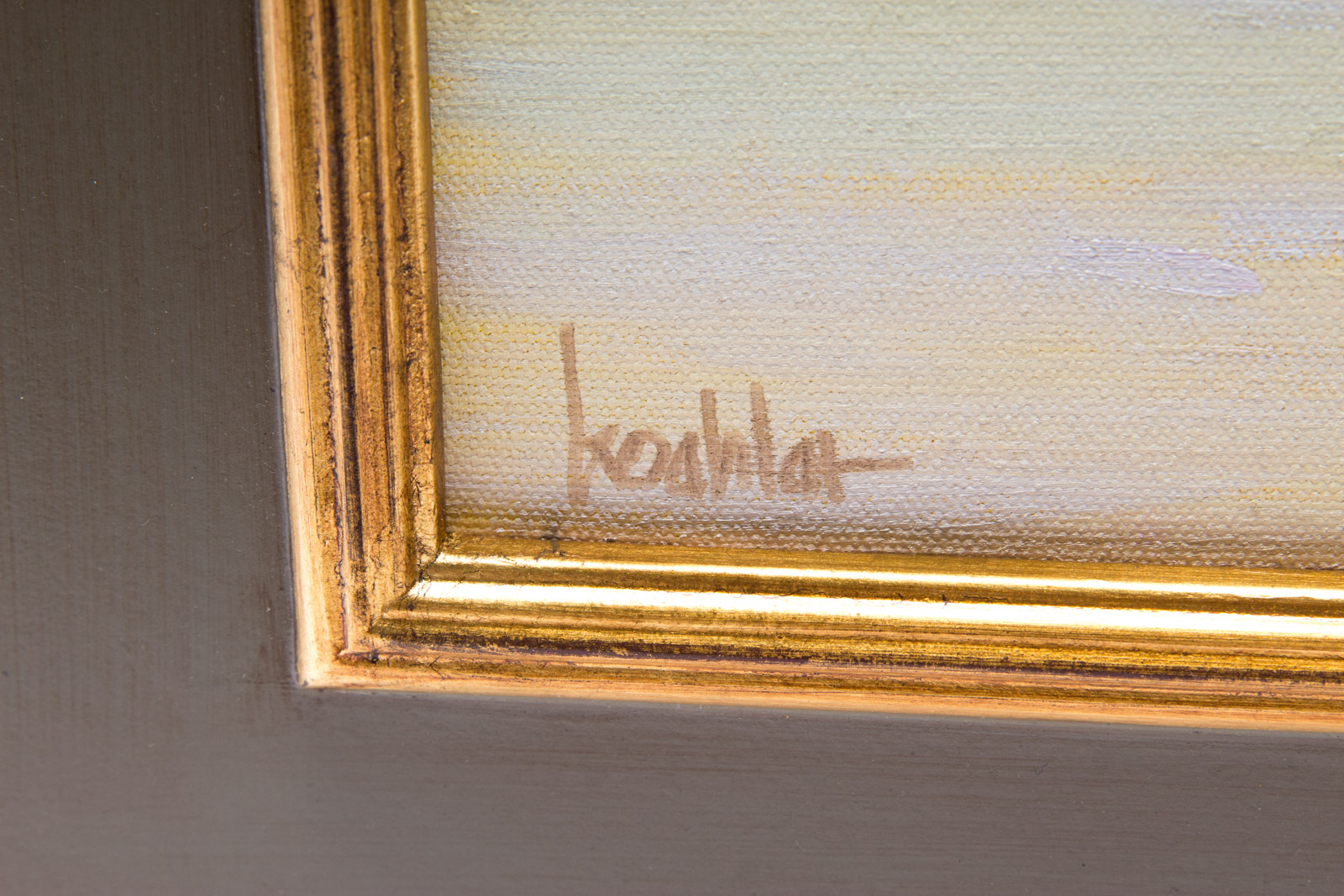 Rick Koehler Painting on Board "Lonesome Anchor"