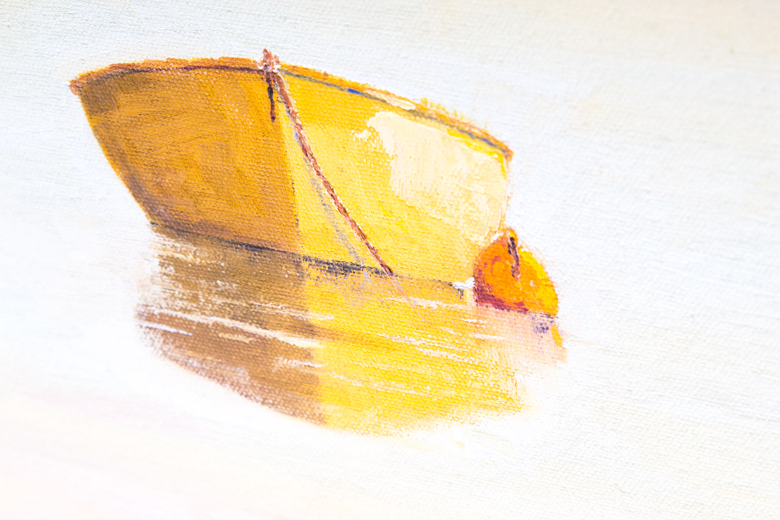 Rick Koehler Painting on Board "Lonesome Anchor"