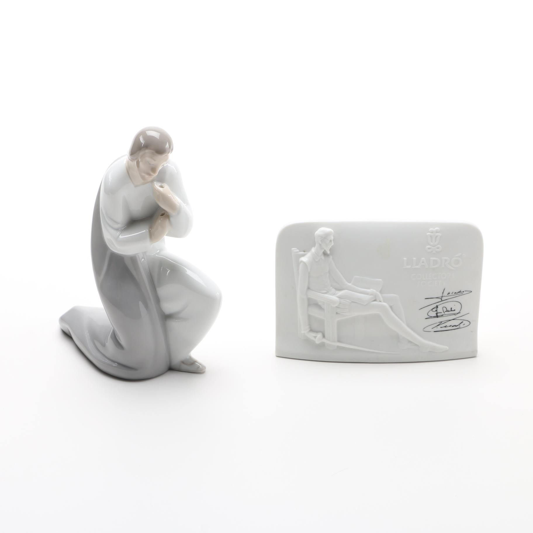 Lladró Porcelain Figures Including Saint Joseph Circa 1970