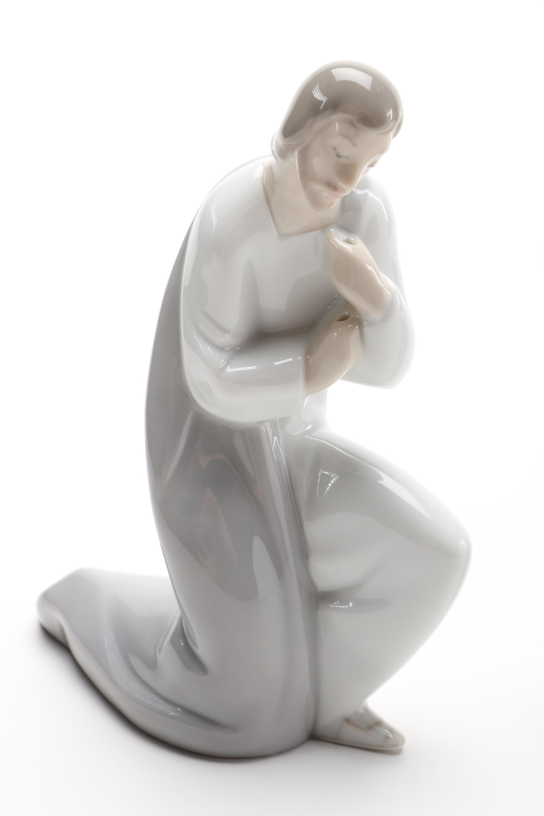 Lladró Porcelain Figures Including Saint Joseph Circa 1970