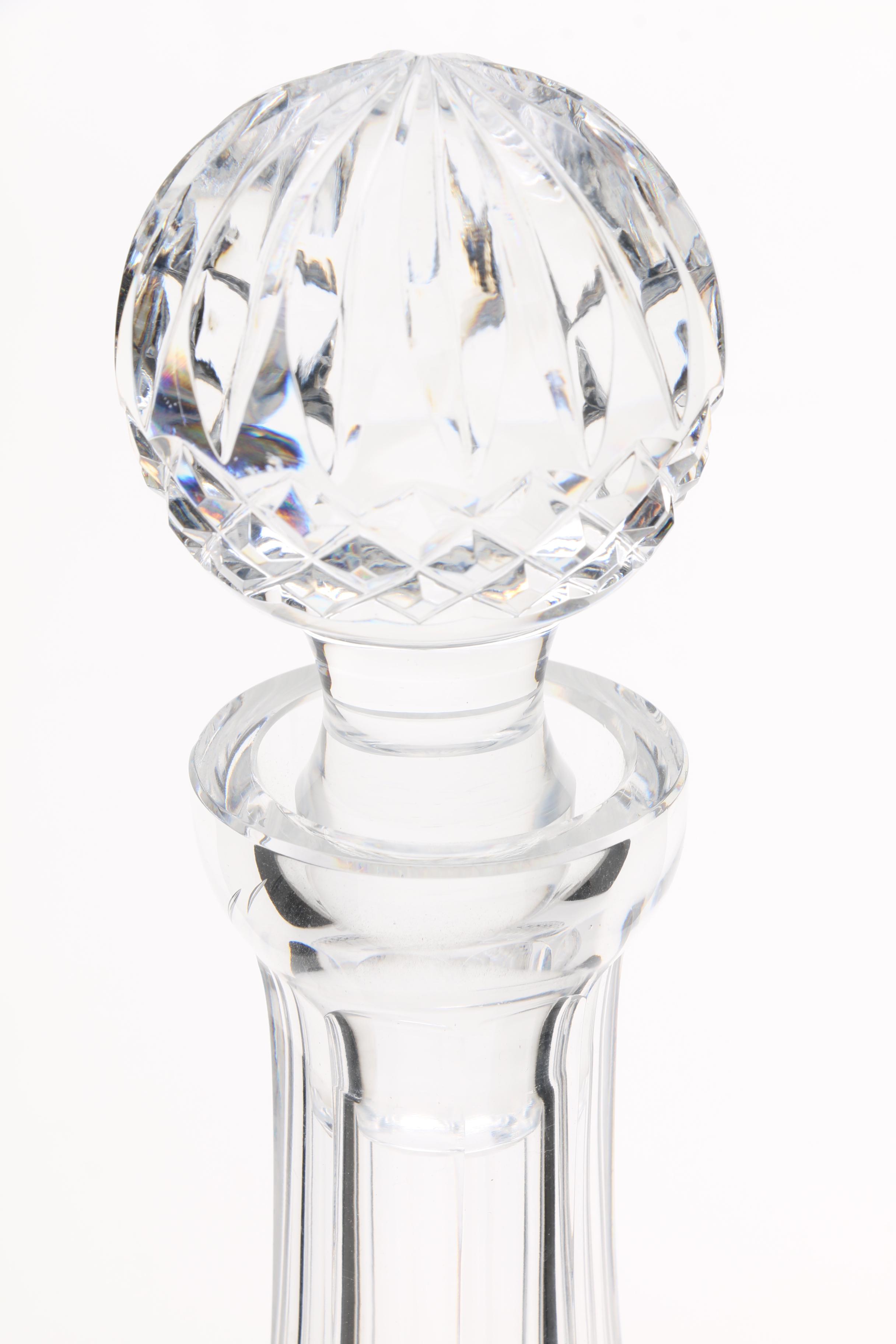Waterford "Lismore" Crystal Ships Decanter and Stopper