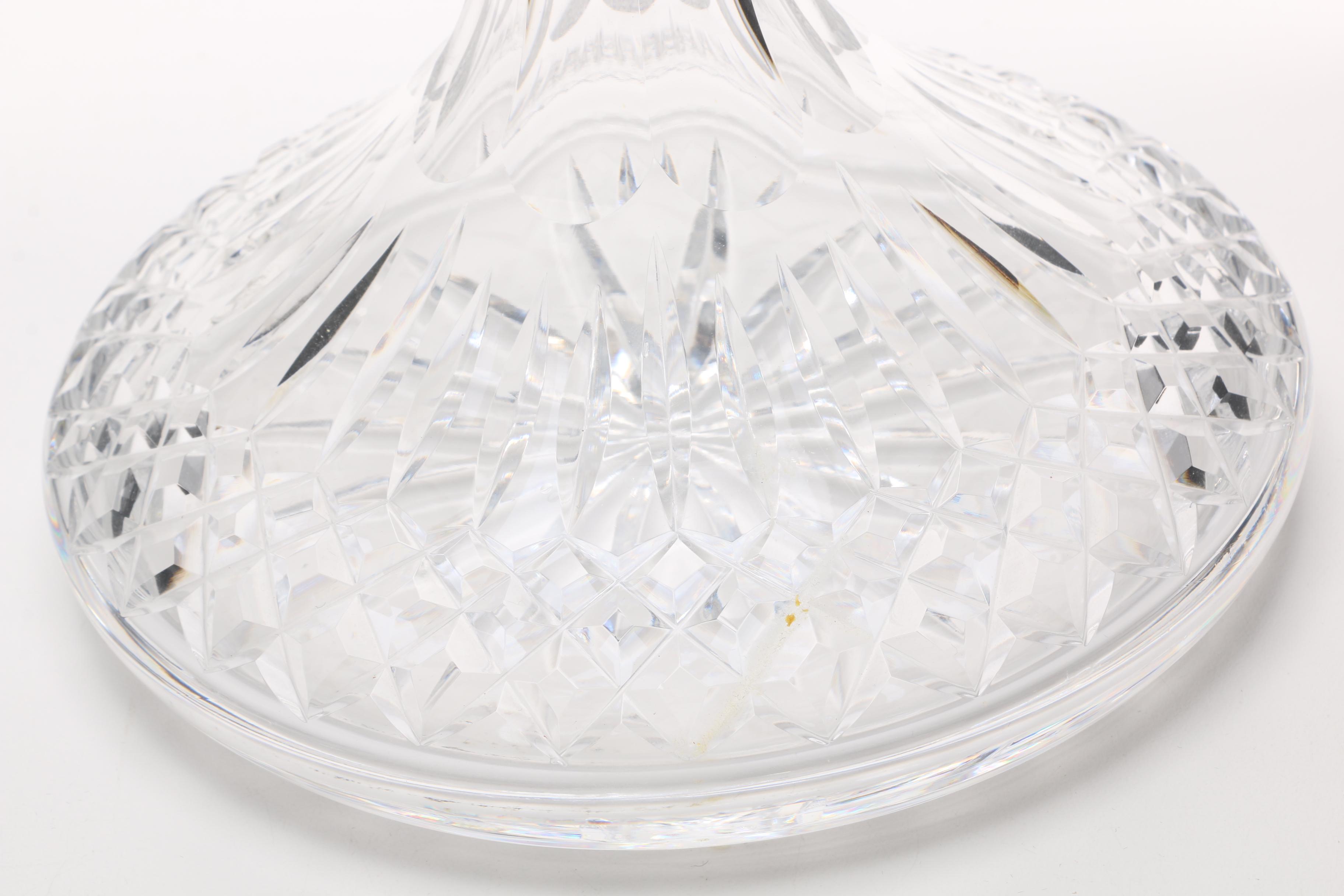 Waterford "Lismore" Crystal Ships Decanter and Stopper