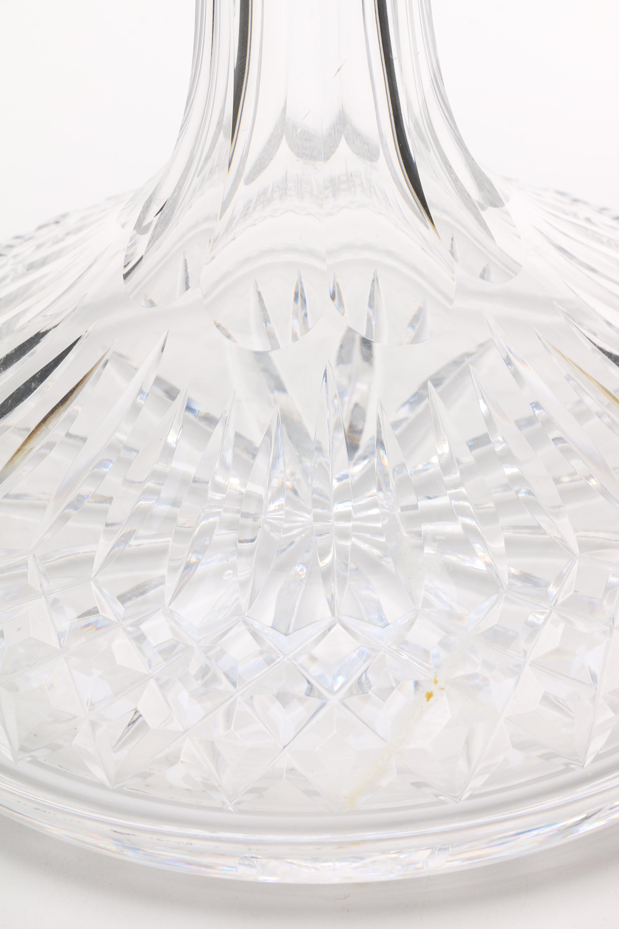 Waterford "Lismore" Crystal Ships Decanter and Stopper