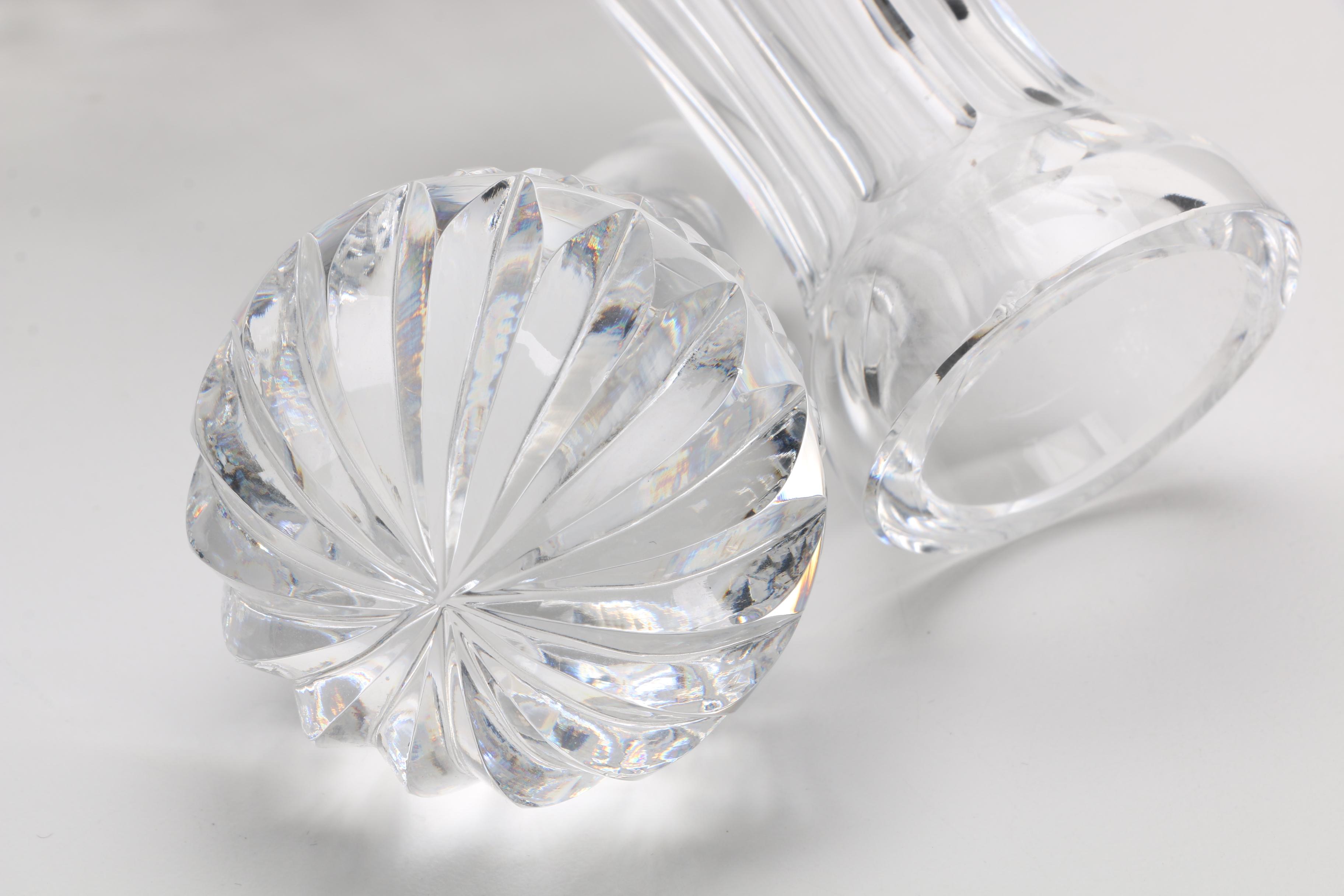 Waterford "Lismore" Crystal Ships Decanter and Stopper