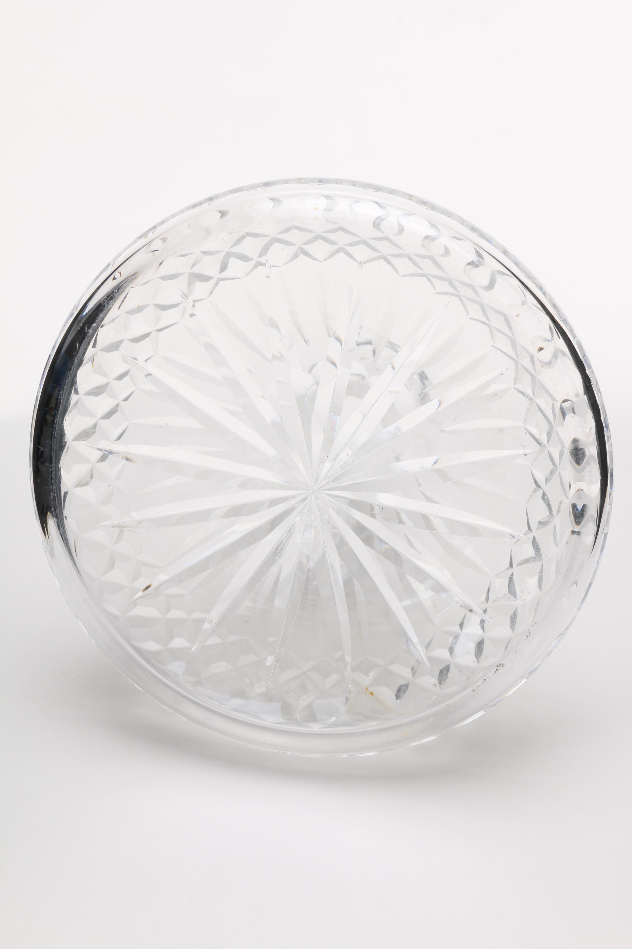 Waterford "Lismore" Crystal Ships Decanter and Stopper