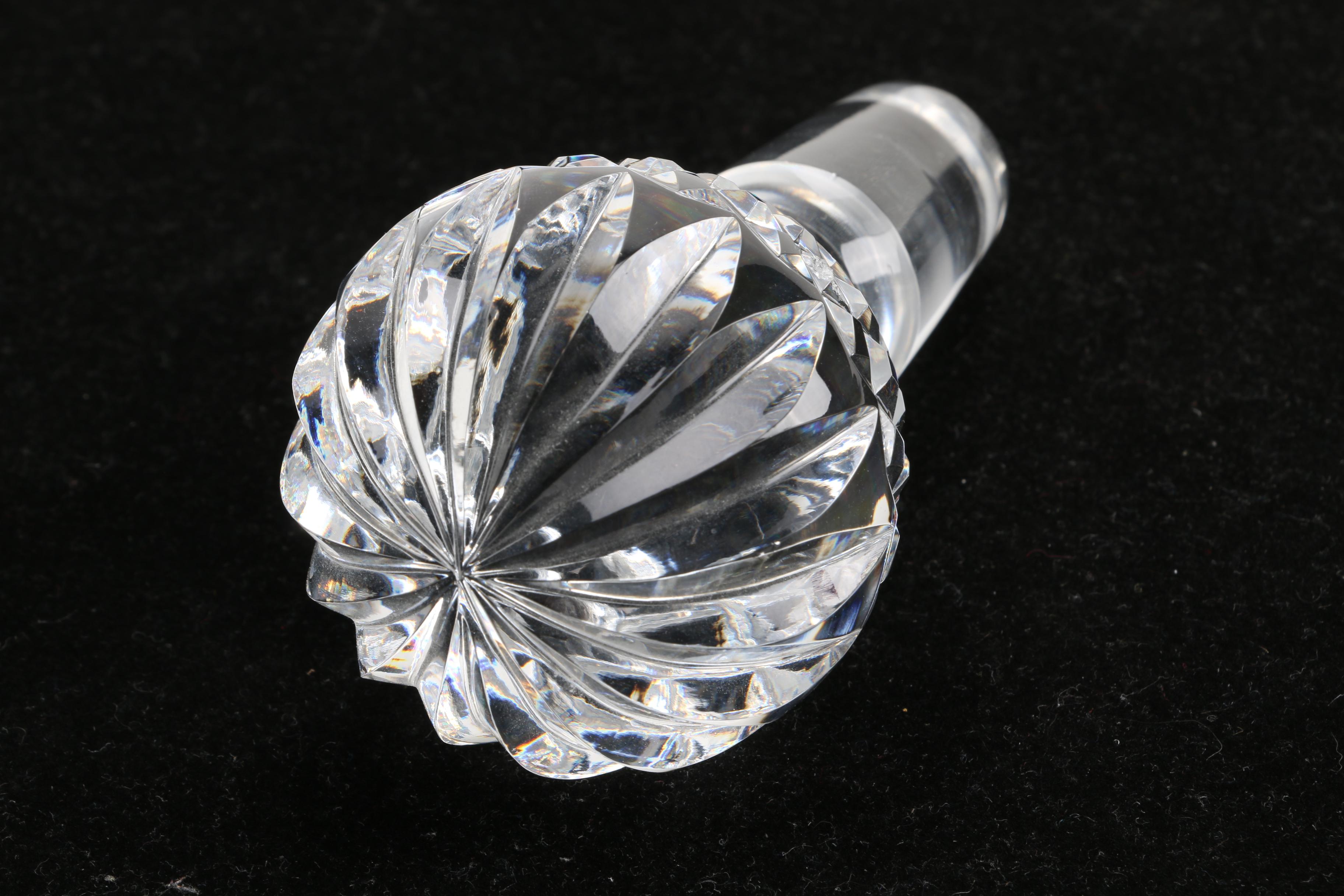 Waterford "Lismore" Crystal Ships Decanter and Stopper