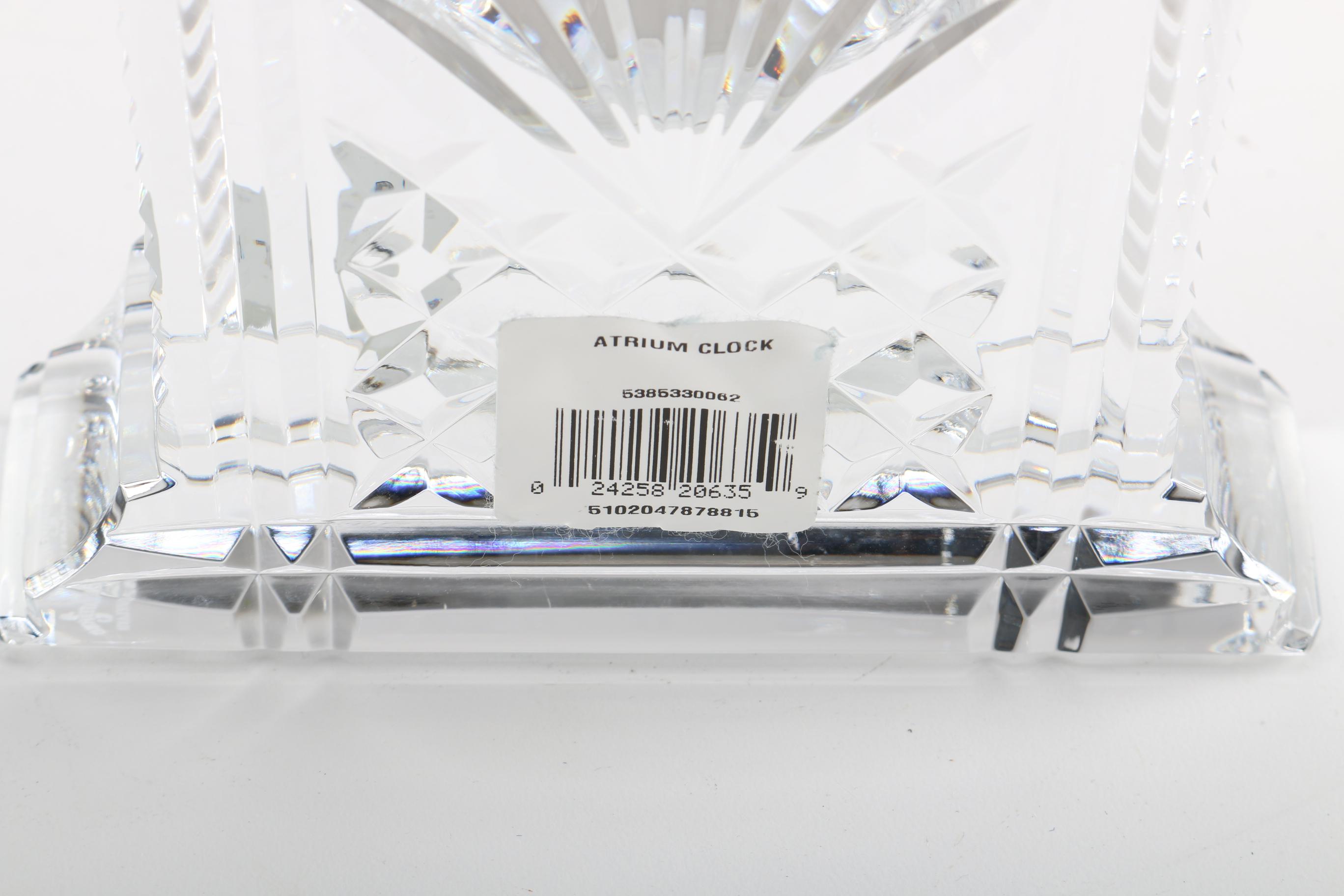 Waterford Crystal "Atrium" Mantel Clock