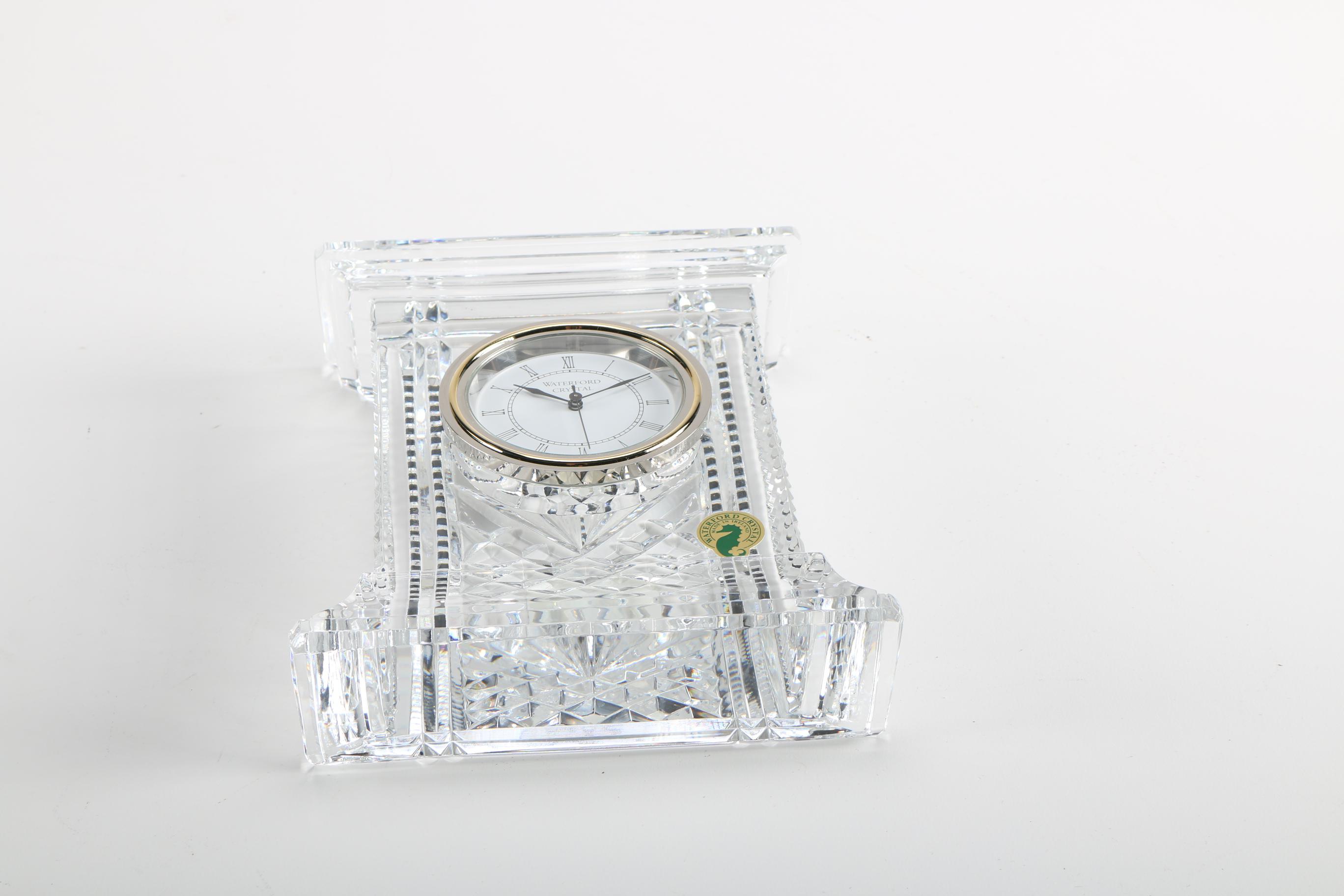 Waterford Crystal "Atrium" Mantel Clock