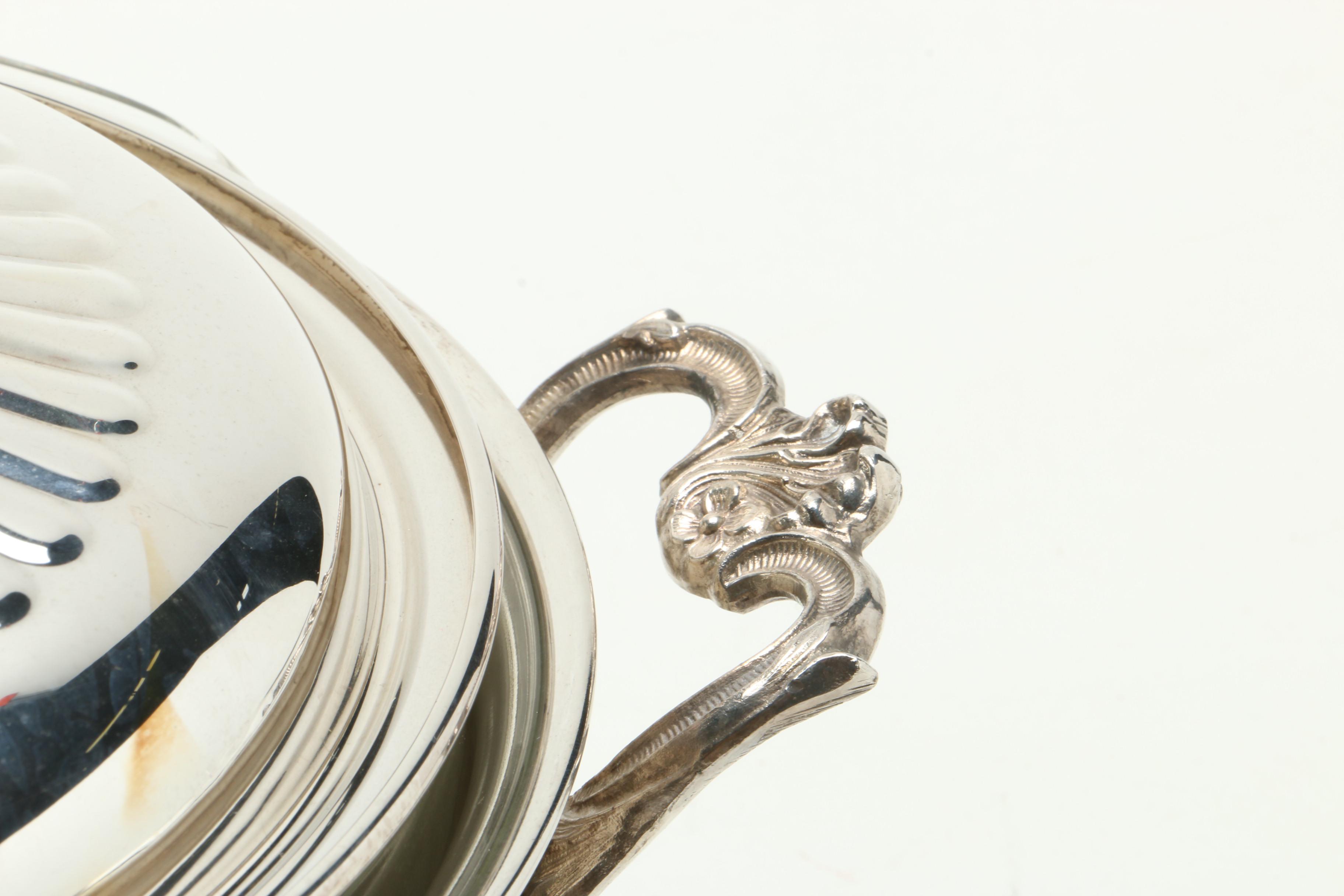 Silver Plate Serving Ware Including Eton