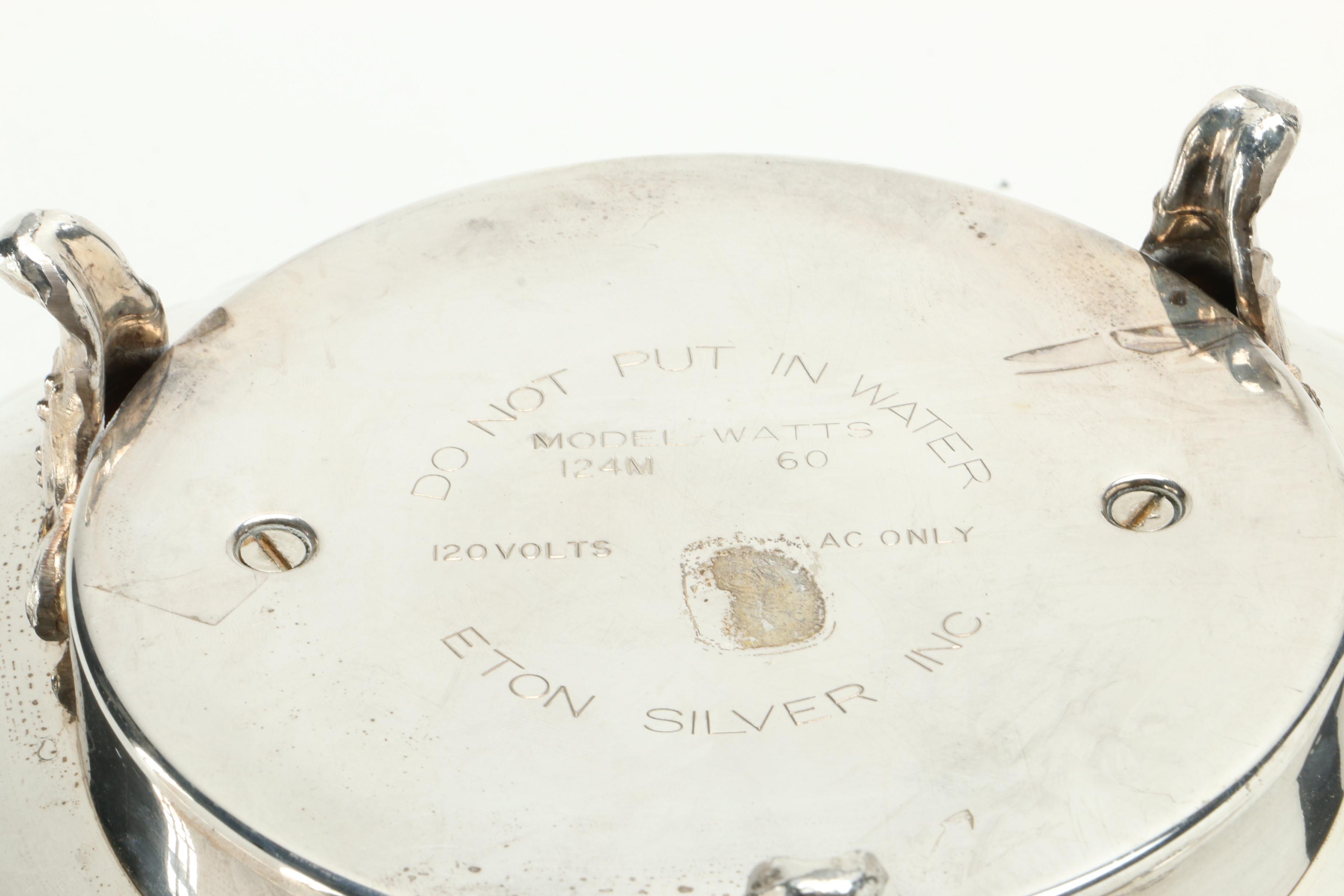 Silver Plate Serving Ware Including Eton