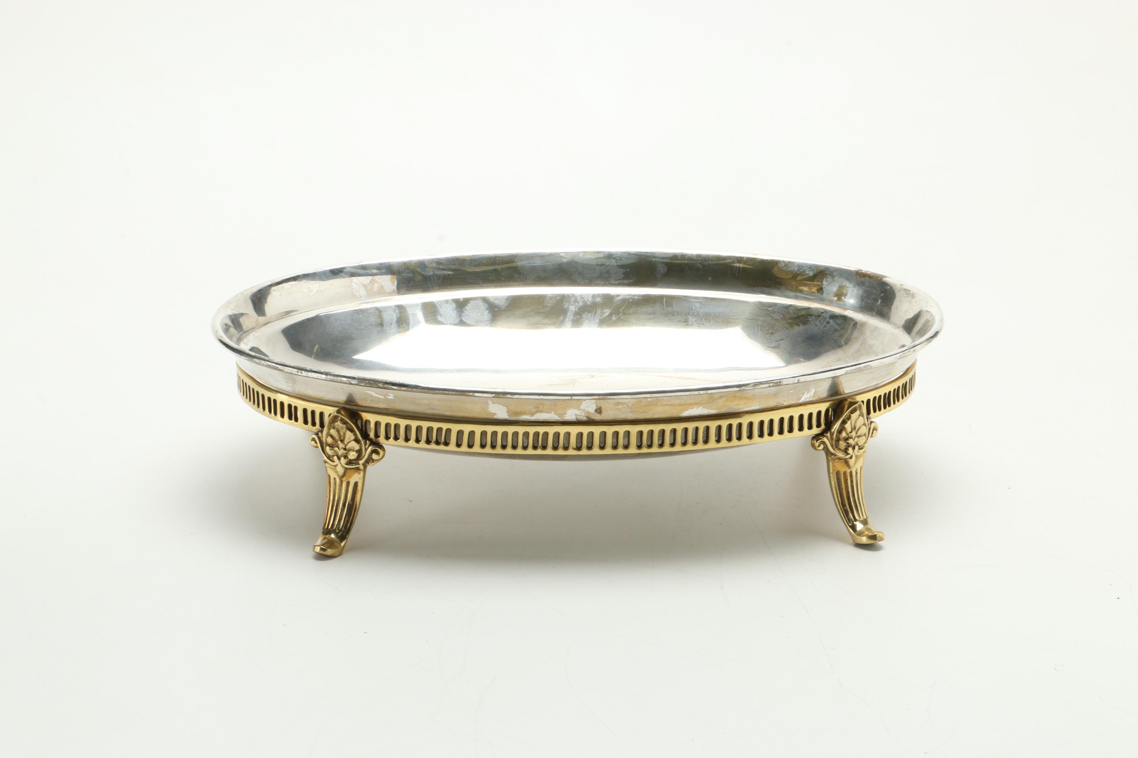 Silver Plate Serving Ware Including Eton