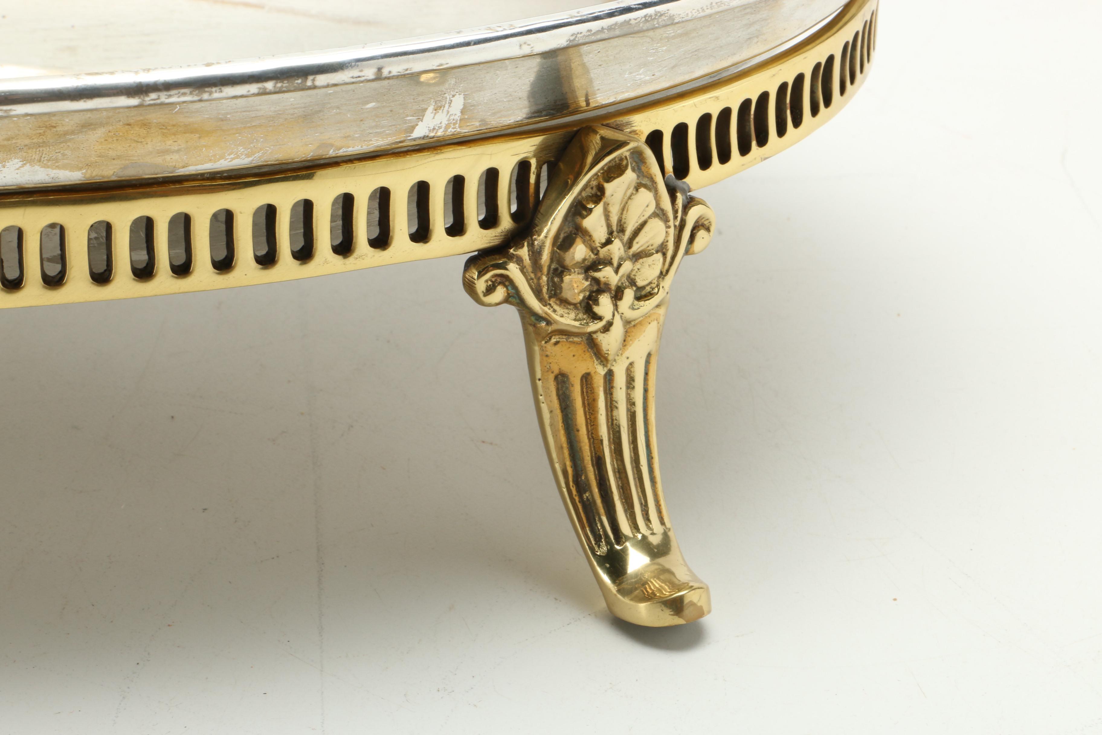 Silver Plate Serving Ware Including Eton