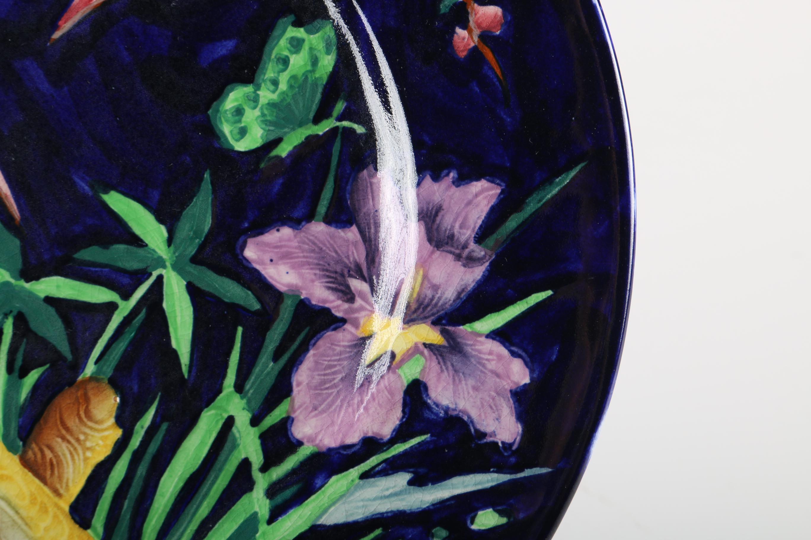 Hummingbird Plate with Brass Easel