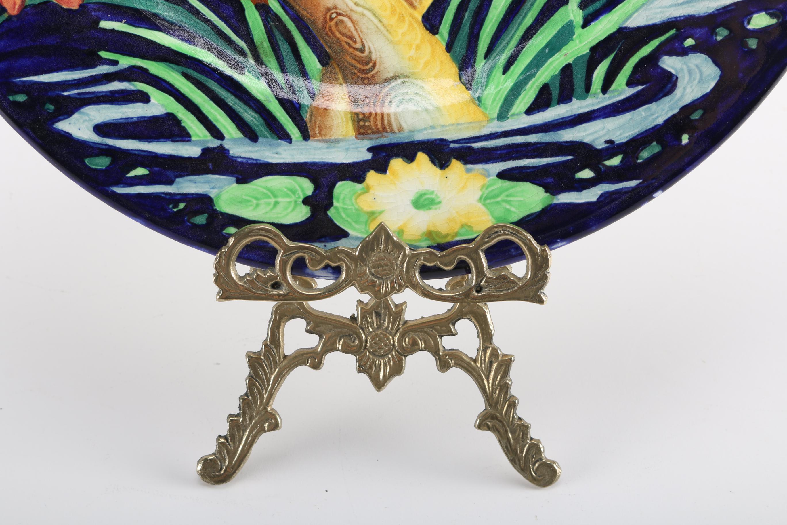 Hummingbird Plate with Brass Easel