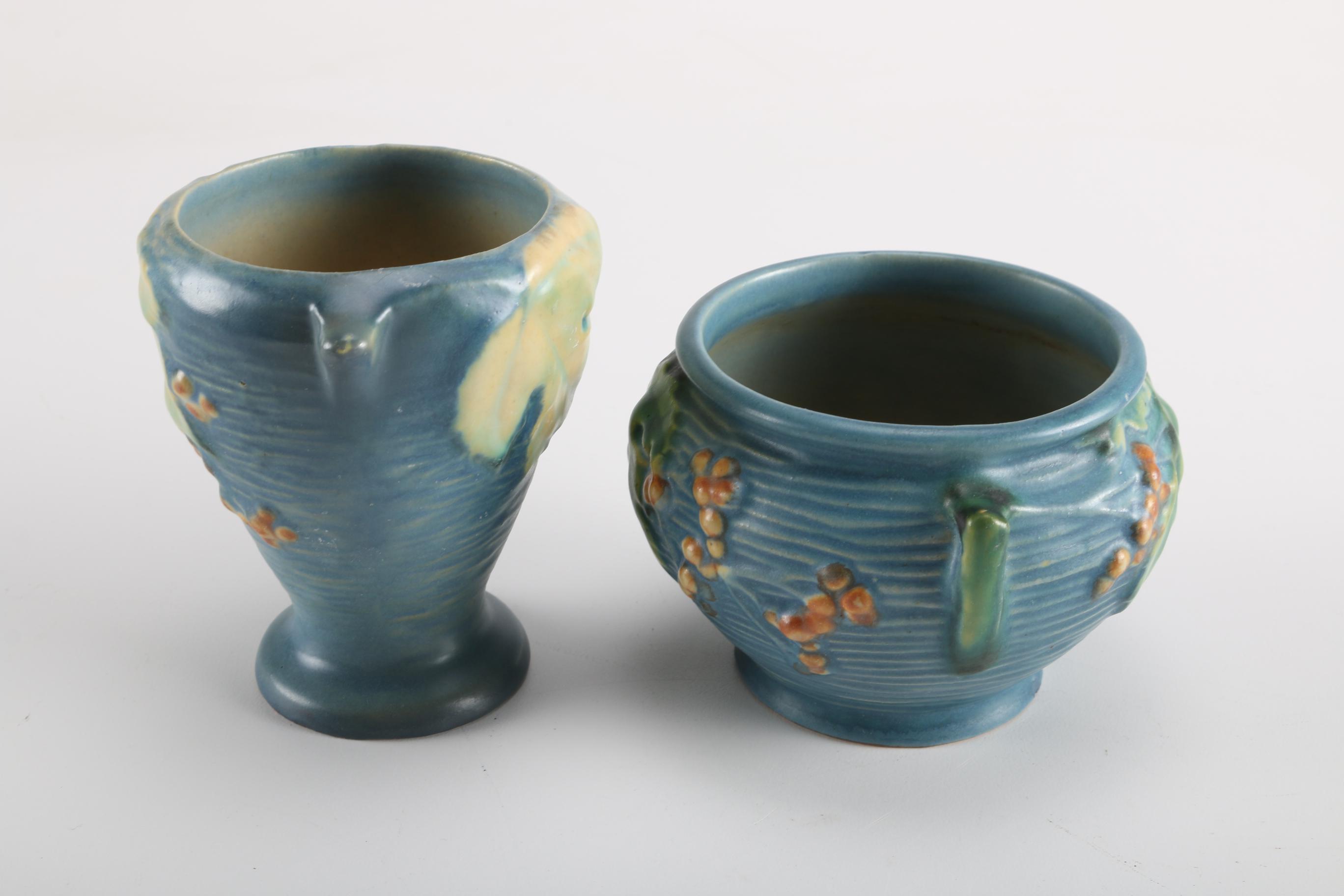 Roseville "Bushberry" and "Magnolia" Pottery