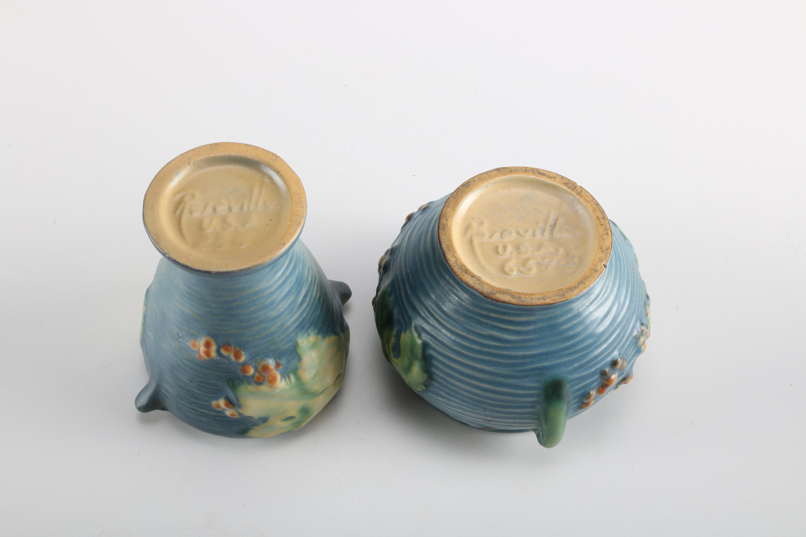 Roseville "Bushberry" and "Magnolia" Pottery