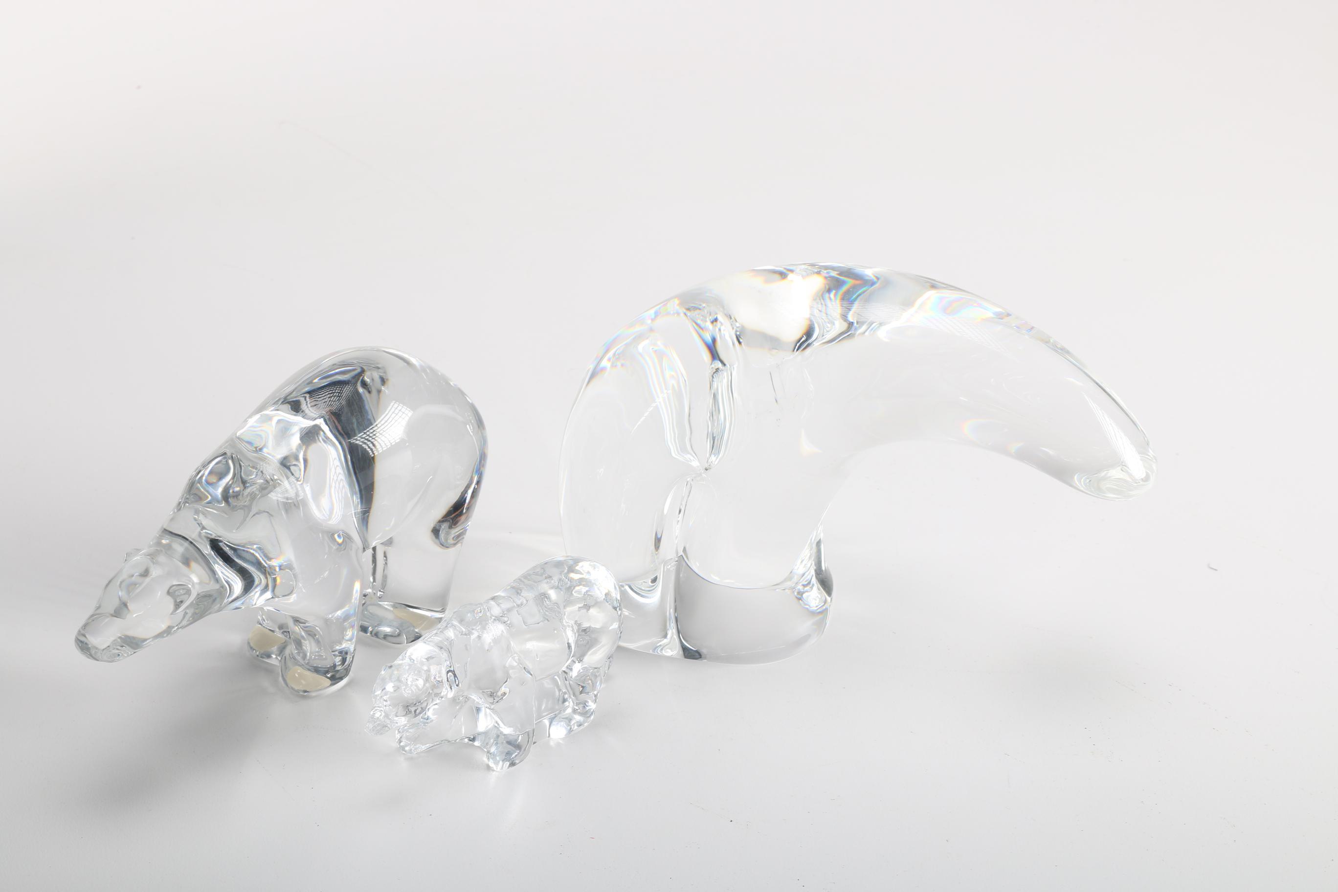 Crystal Polar Bears Featuring Baccarat