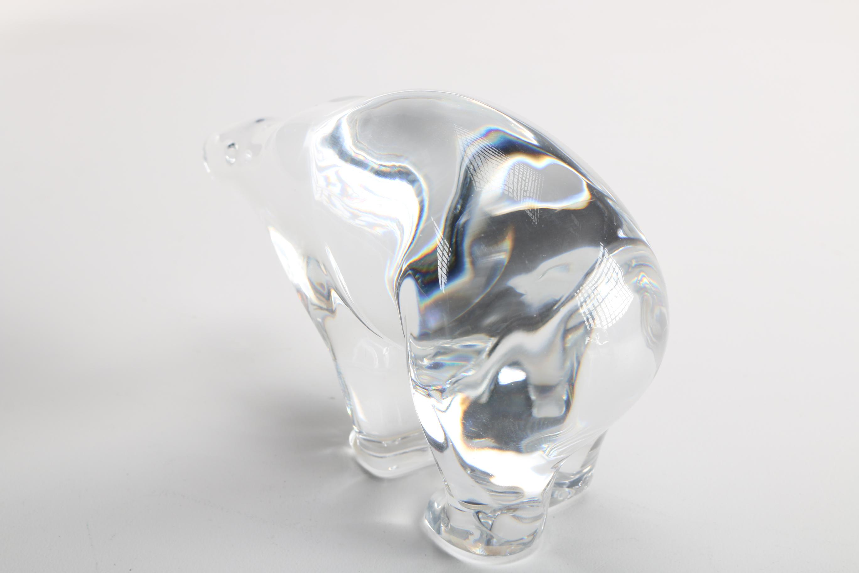 Crystal Polar Bears Featuring Baccarat