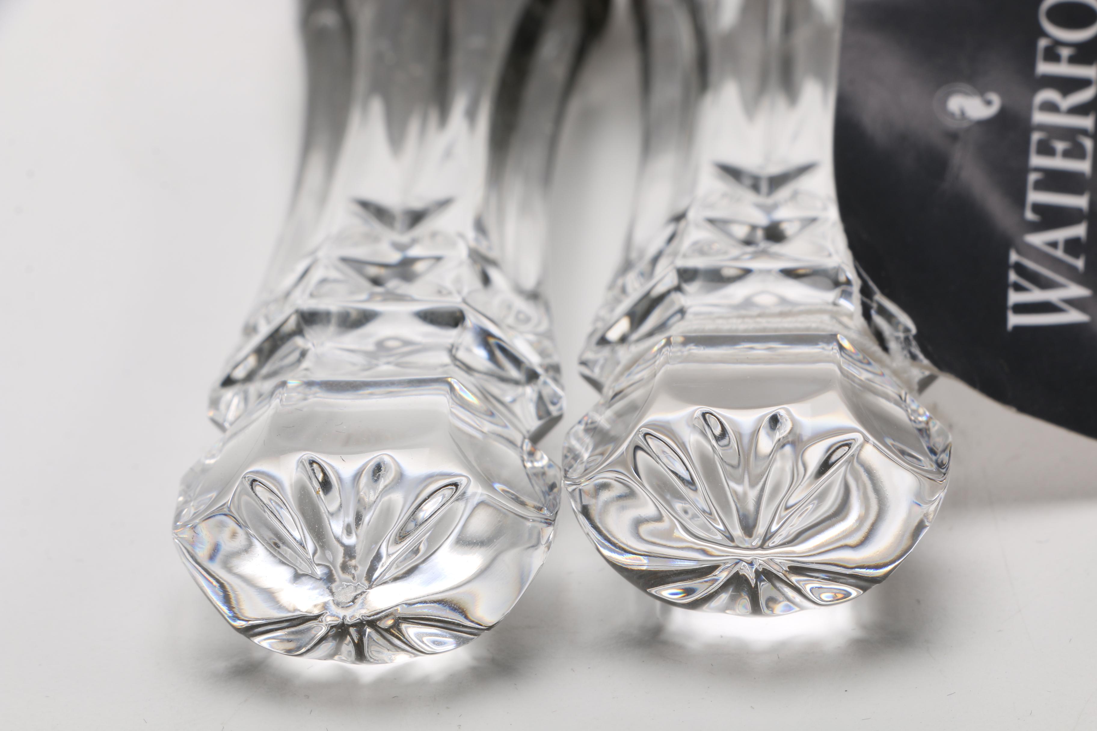 Waterford Crystal "Lismore" Carving Set and Cake Knife