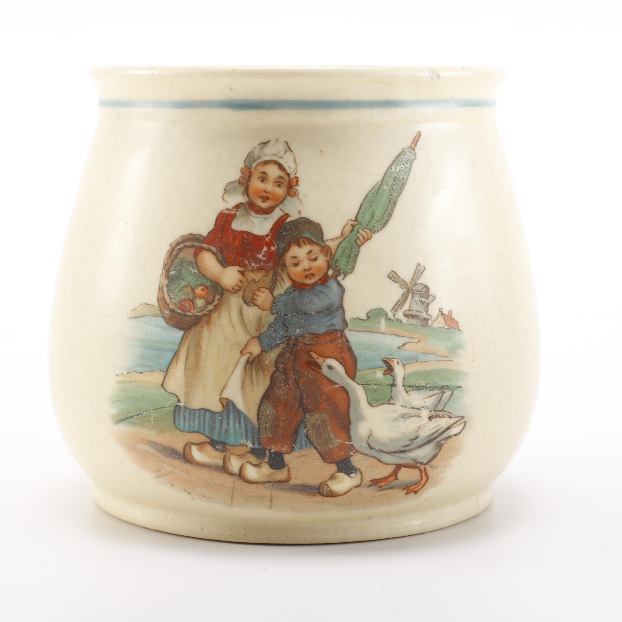 Antique Roseville Dutch Creamware