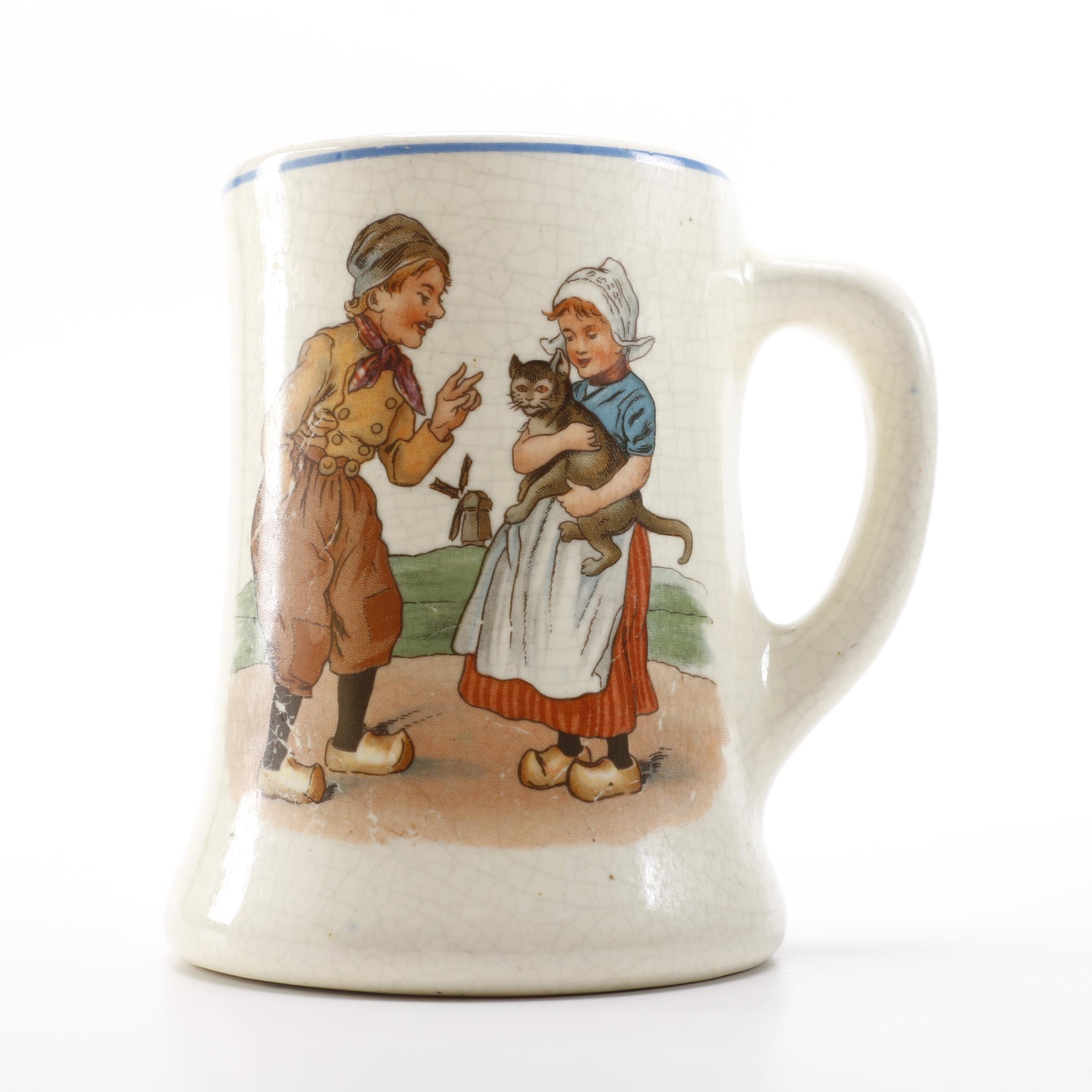 Antique Roseville Dutch Creamware