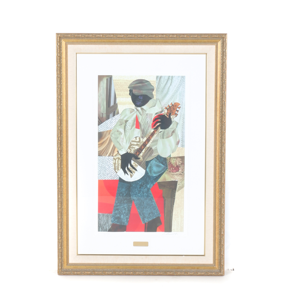 James Denmark Limited Edition Chromolithograph "Honky Tonk"