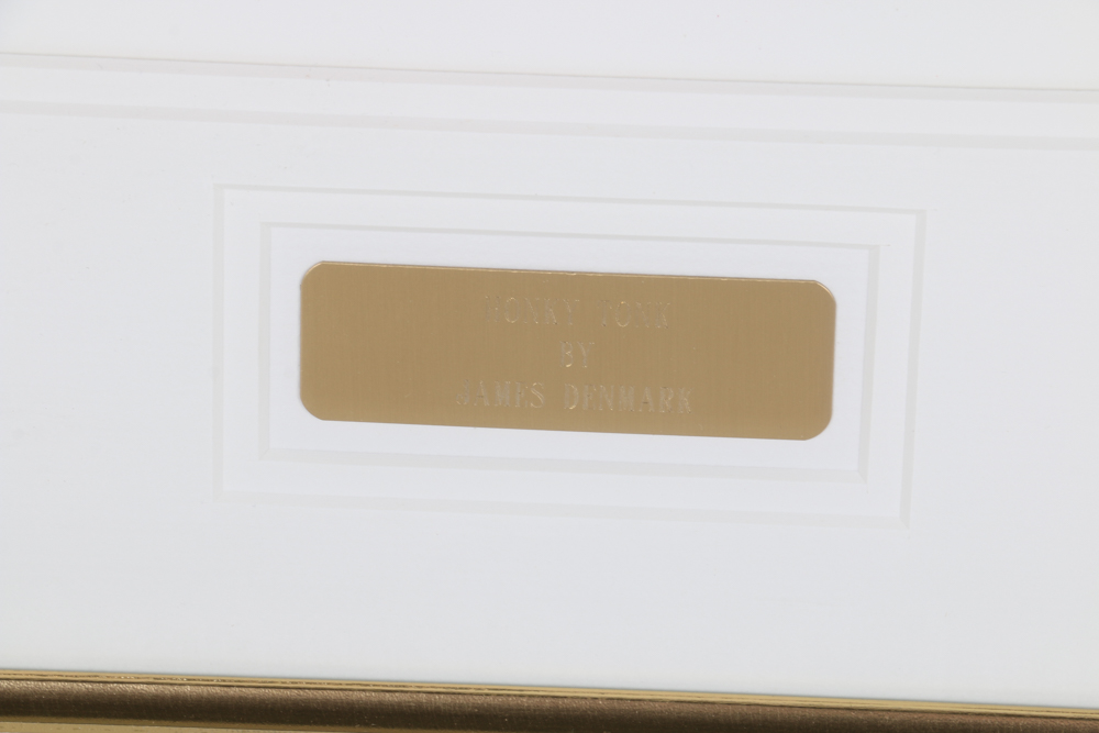 James Denmark Limited Edition Chromolithograph "Honky Tonk"