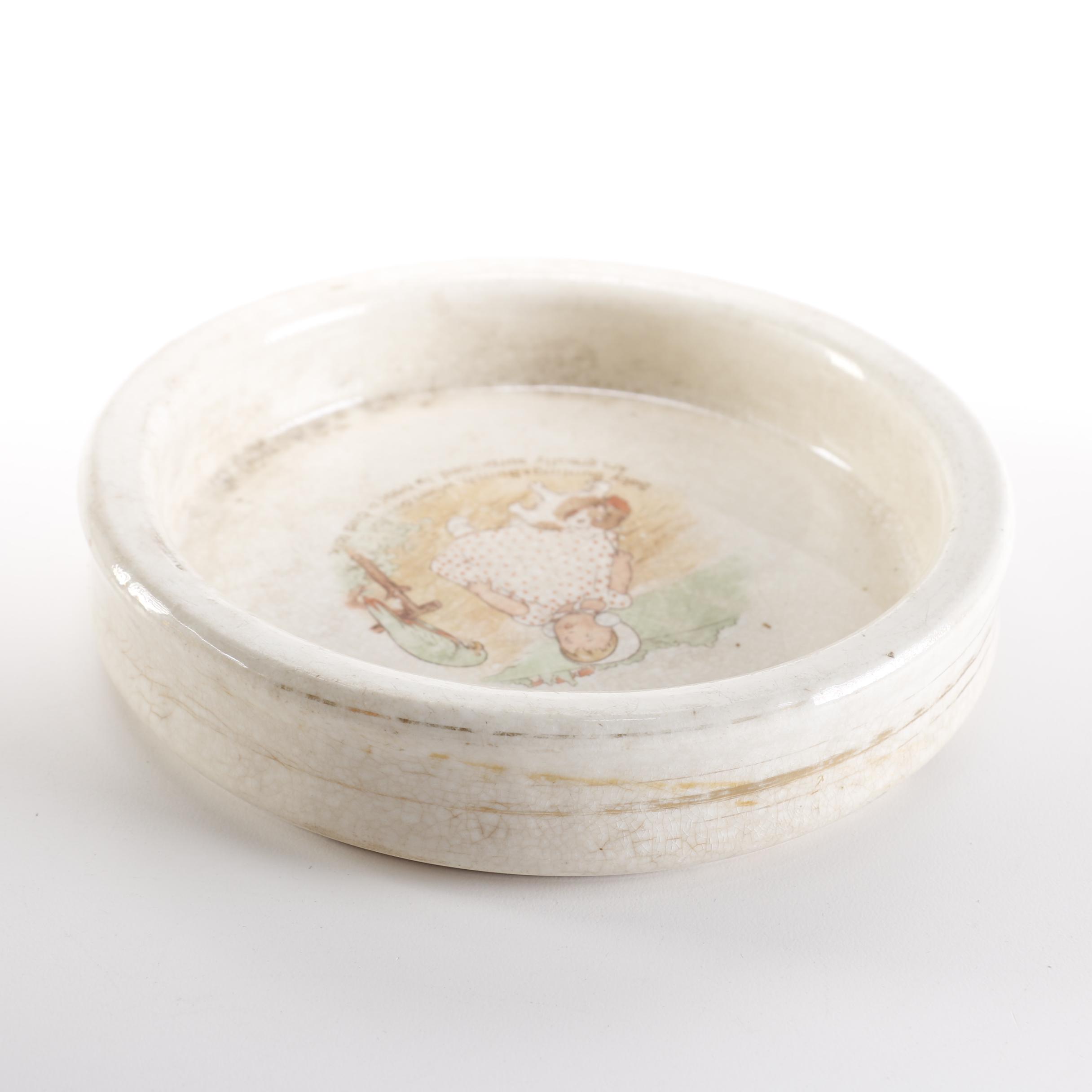 19th Century Roseville and Harker Pottery Baby Bowls