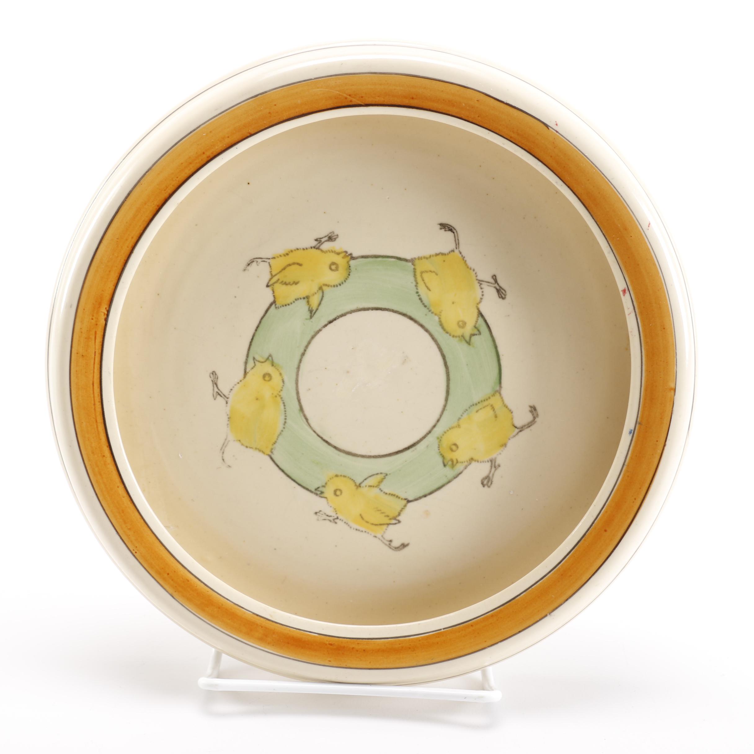 19th Century Roseville and Harker Pottery Baby Bowls