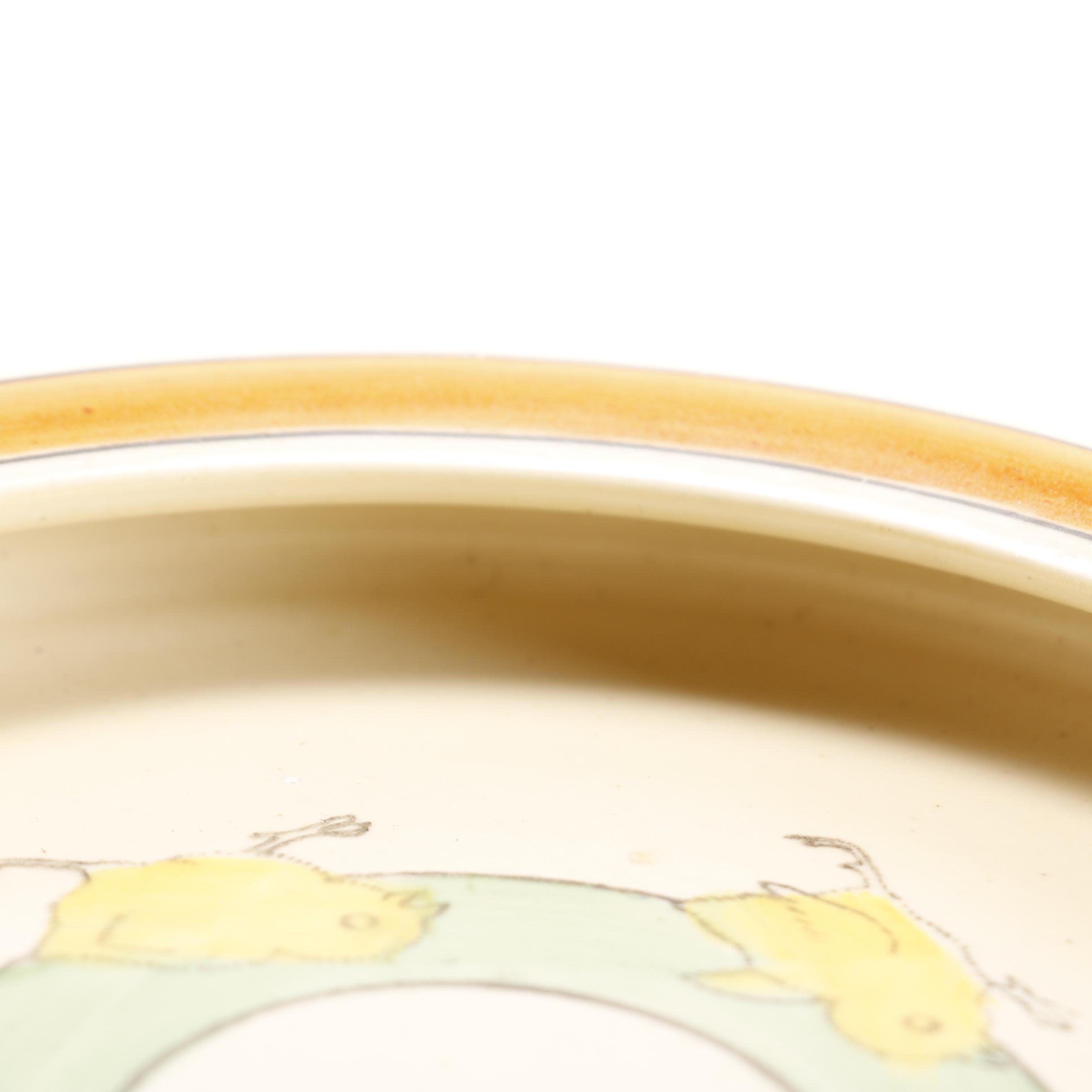 19th Century Roseville and Harker Pottery Baby Bowls