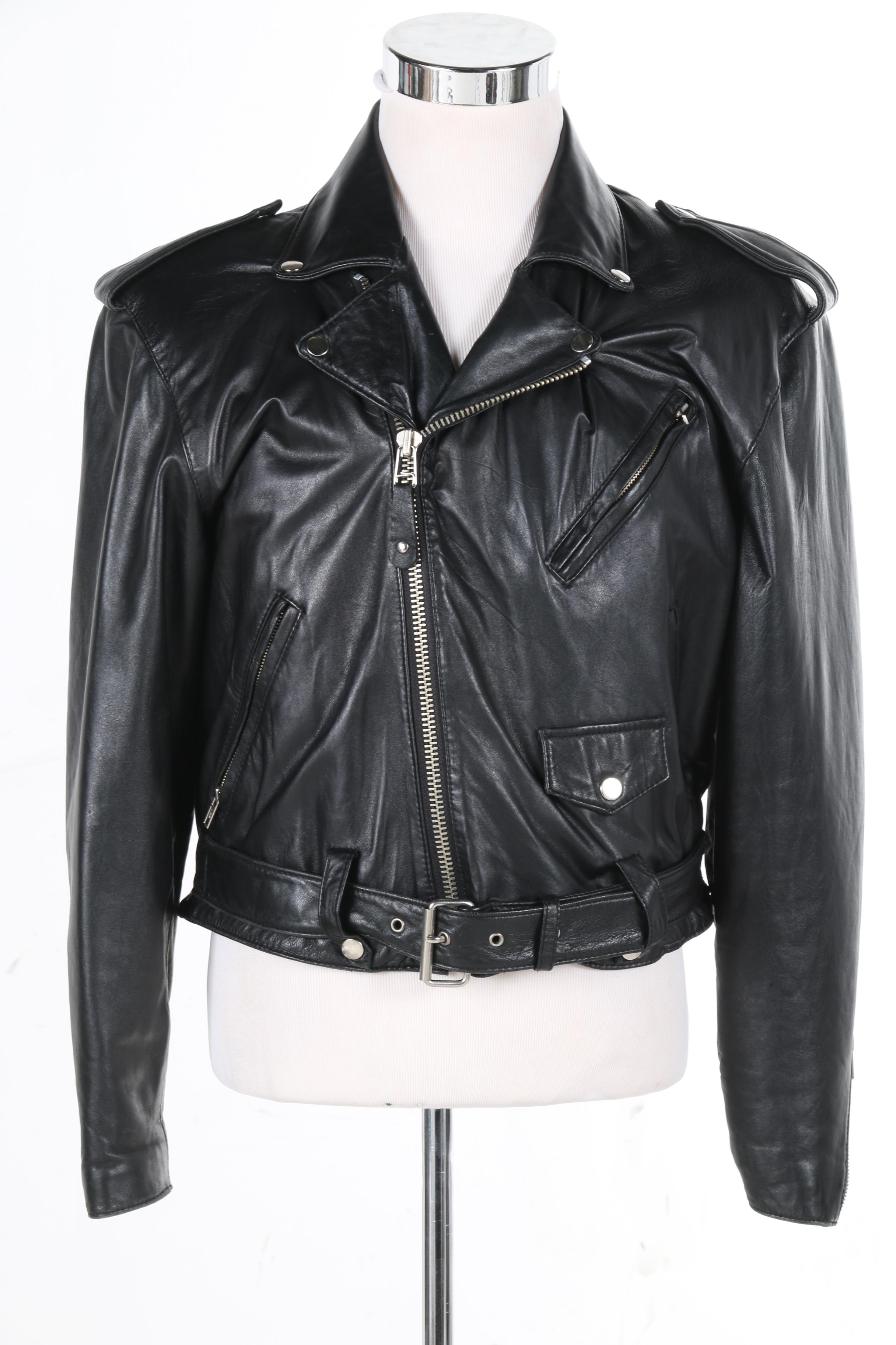 Lucien Garcon Leather Motorcycle Jacket