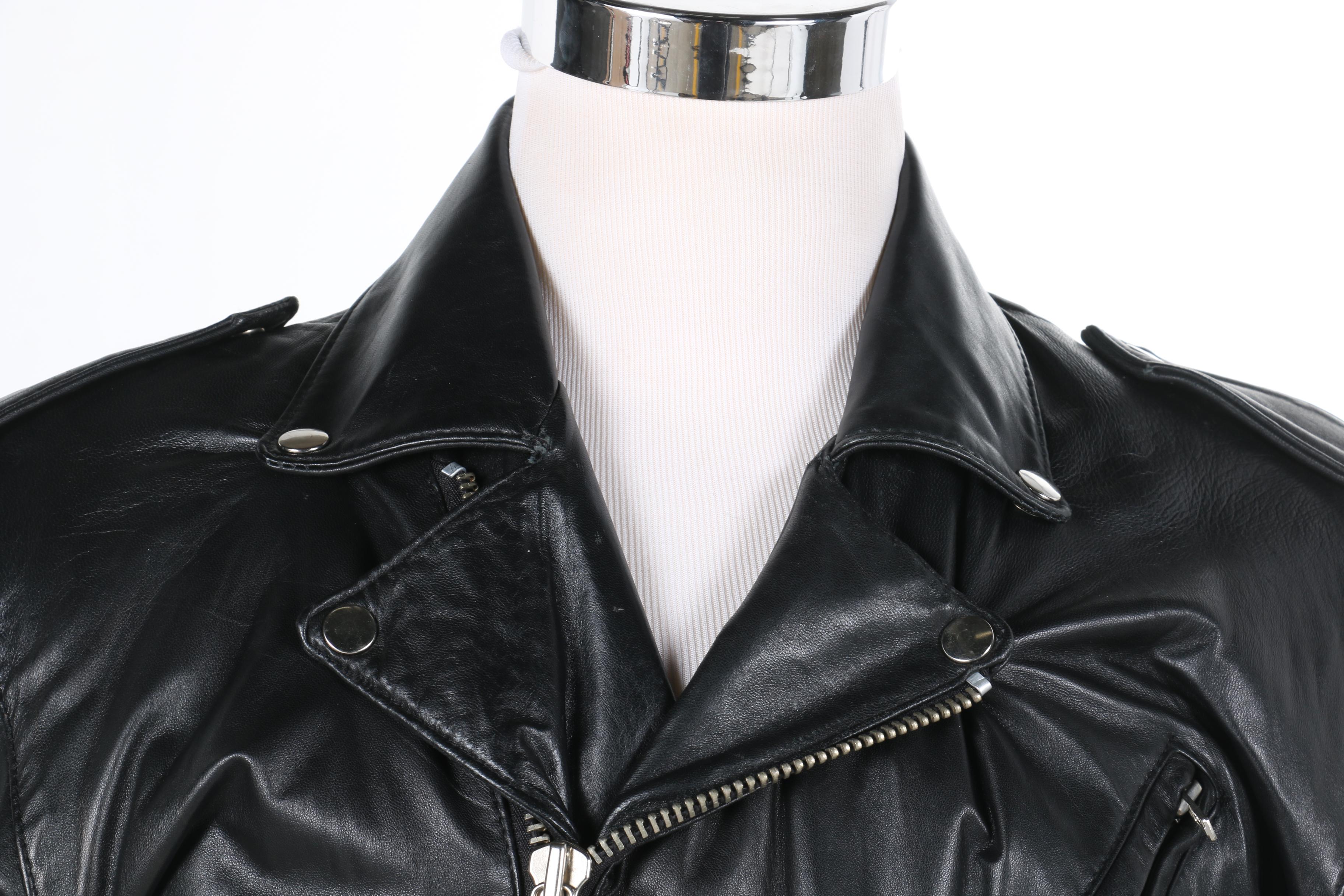 Lucien Garcon Leather Motorcycle Jacket