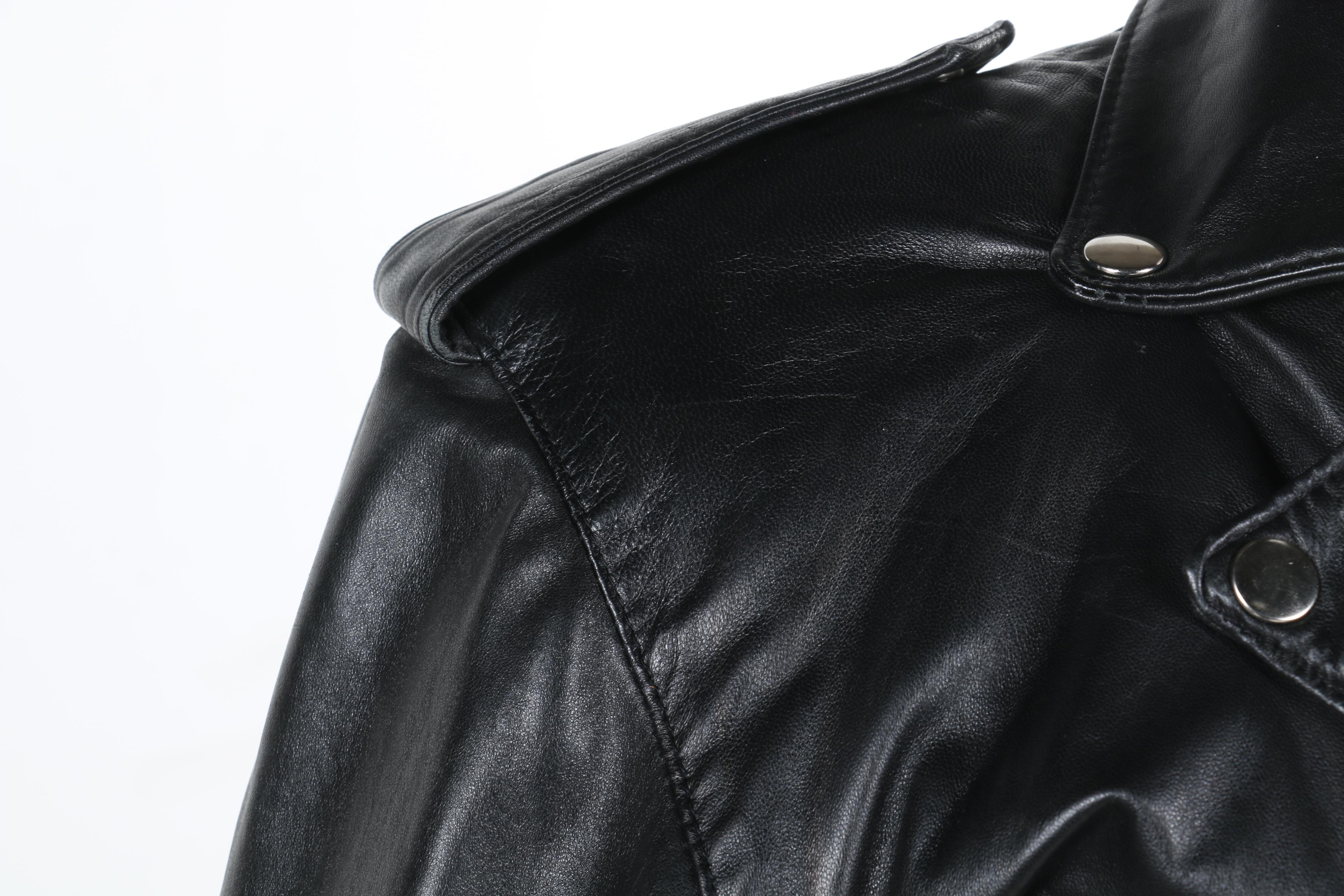 Lucien Garcon Leather Motorcycle Jacket