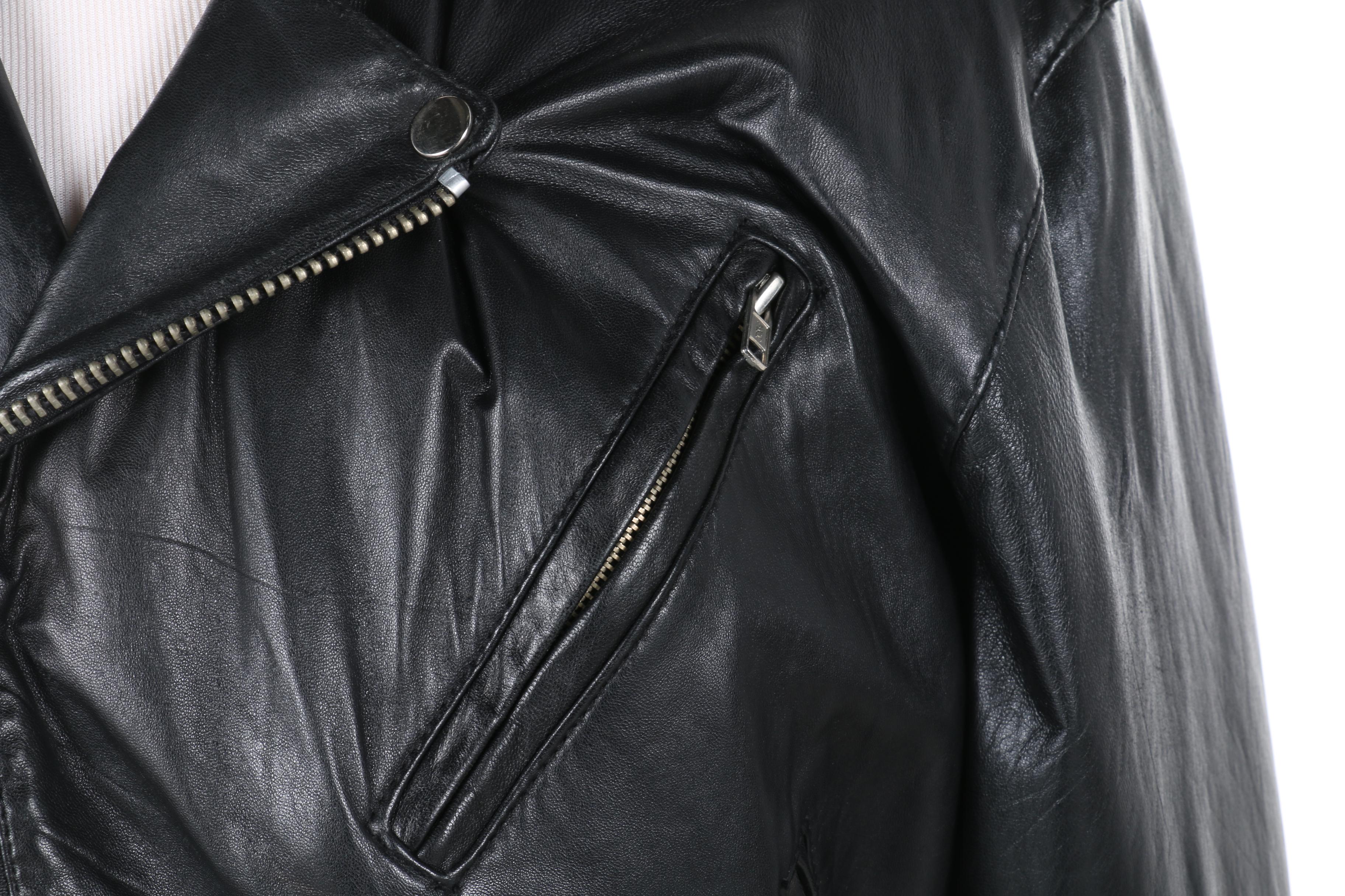 Lucien Garcon Leather Motorcycle Jacket