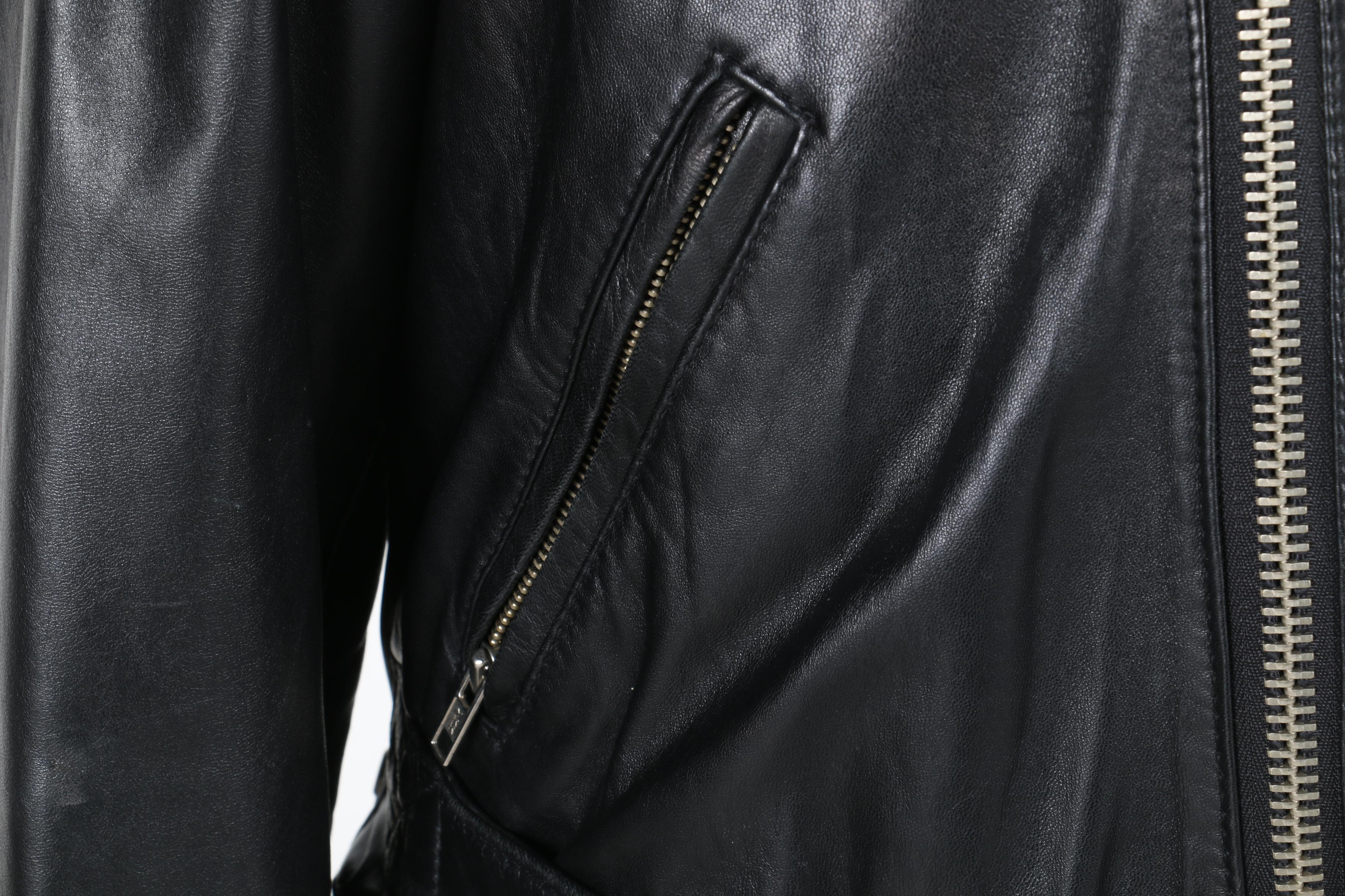 Lucien Garcon Leather Motorcycle Jacket