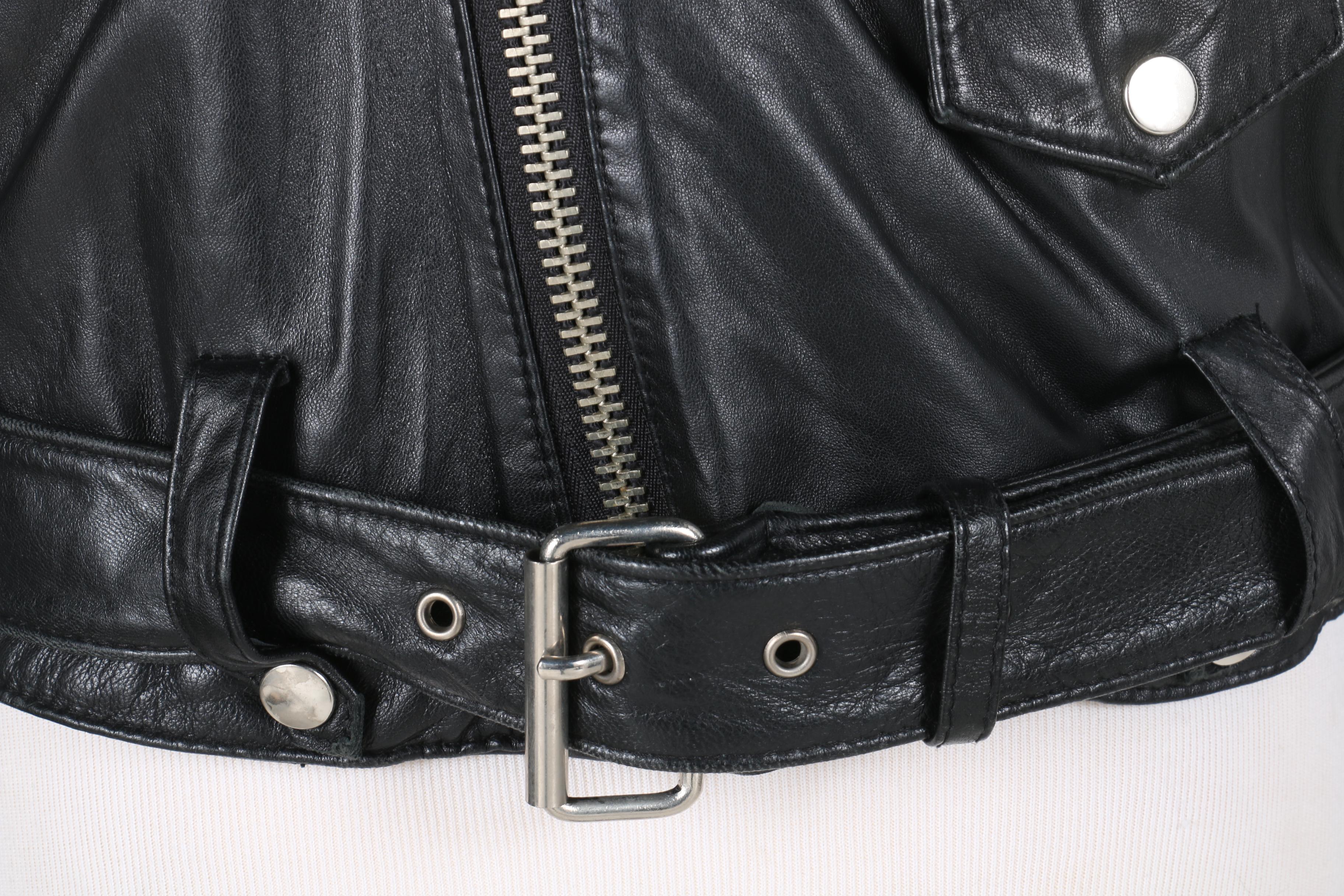 Lucien Garcon Leather Motorcycle Jacket